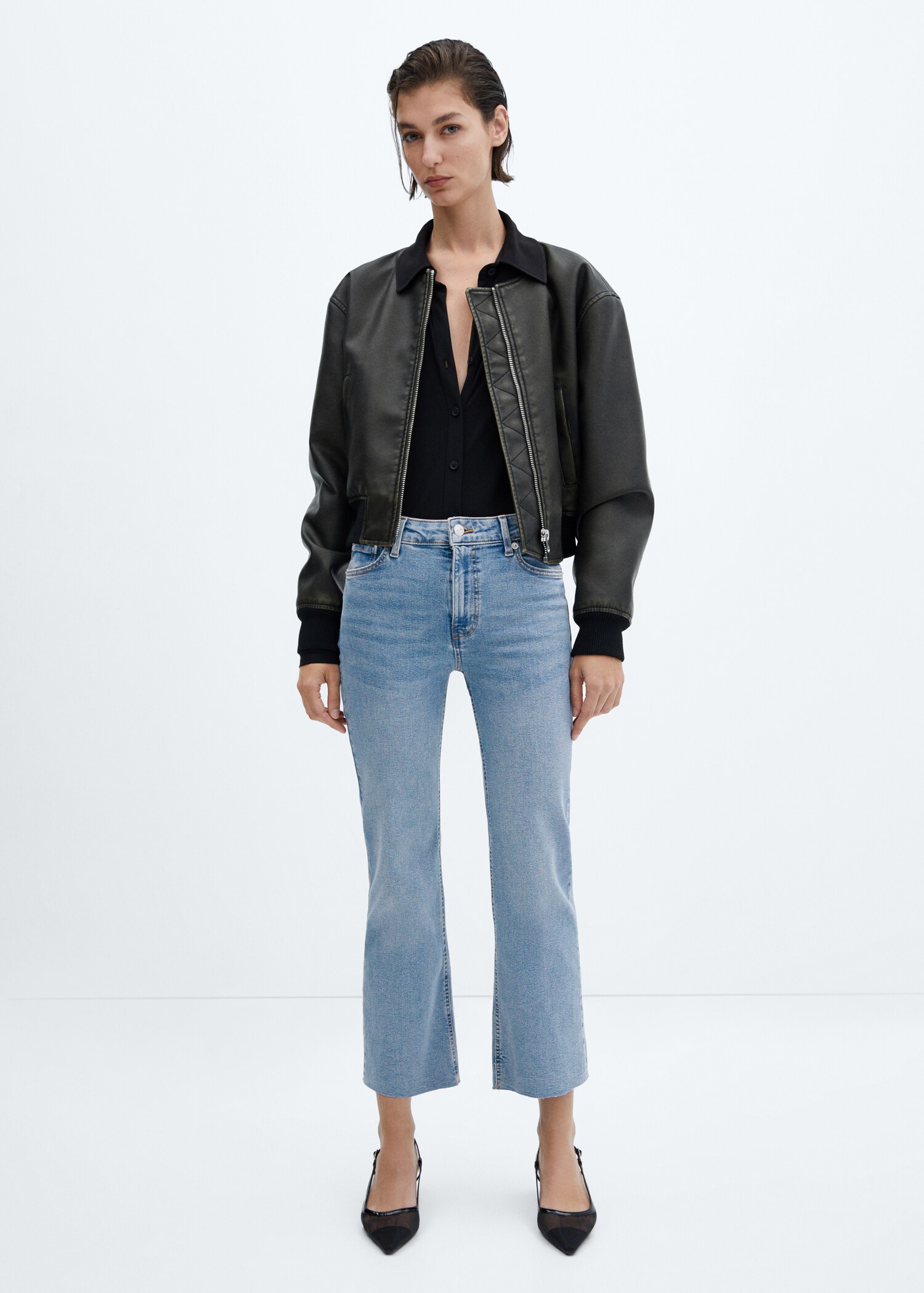 Jeans Sienna flare crop - Plano general
