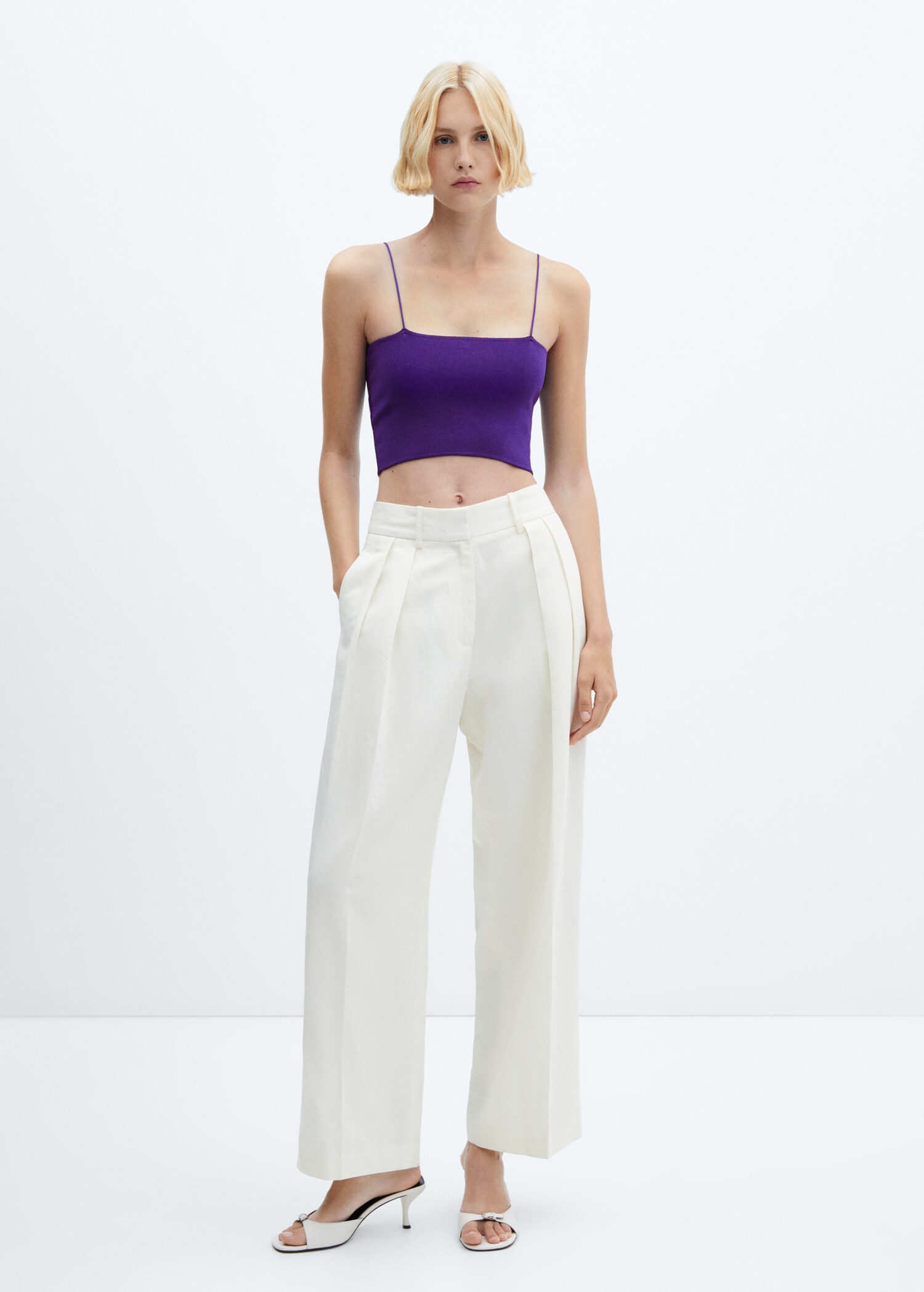 Crop top maille - Plan général