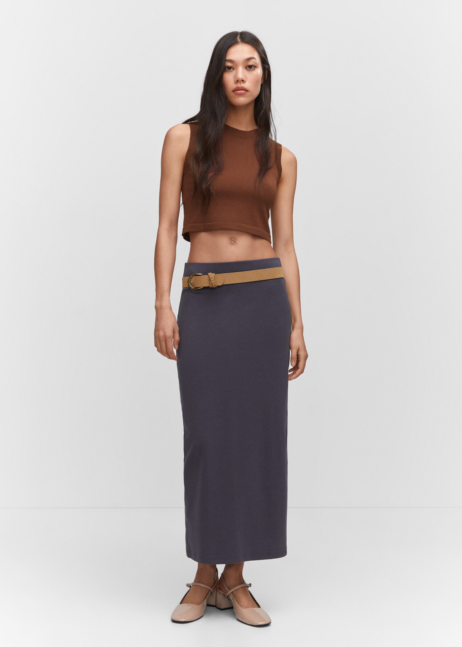 Top crop cuello halter - Plano general