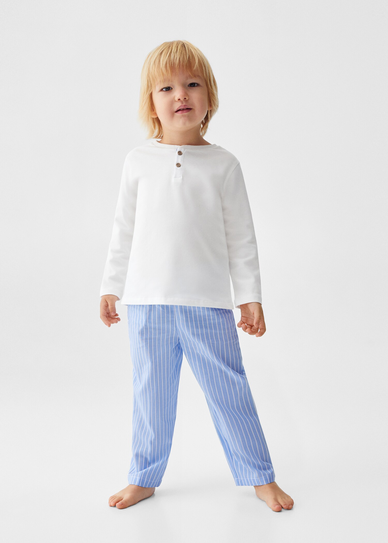 Pijama largo rayas - Plano general