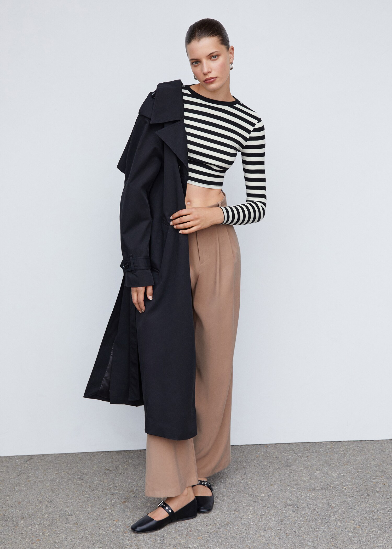 Striped crop T-shirt - General plane