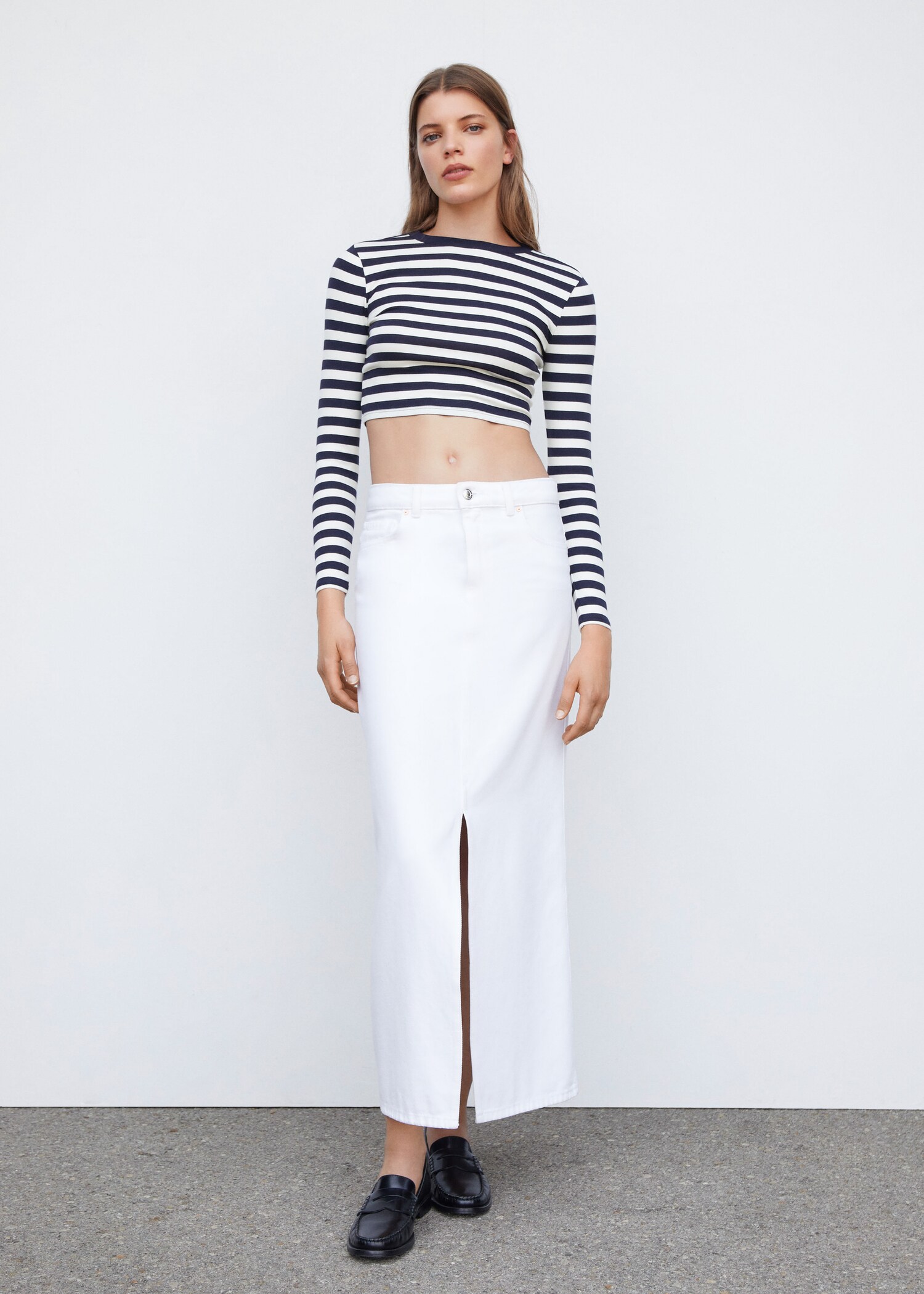 Striped crop T-shirt - General plane