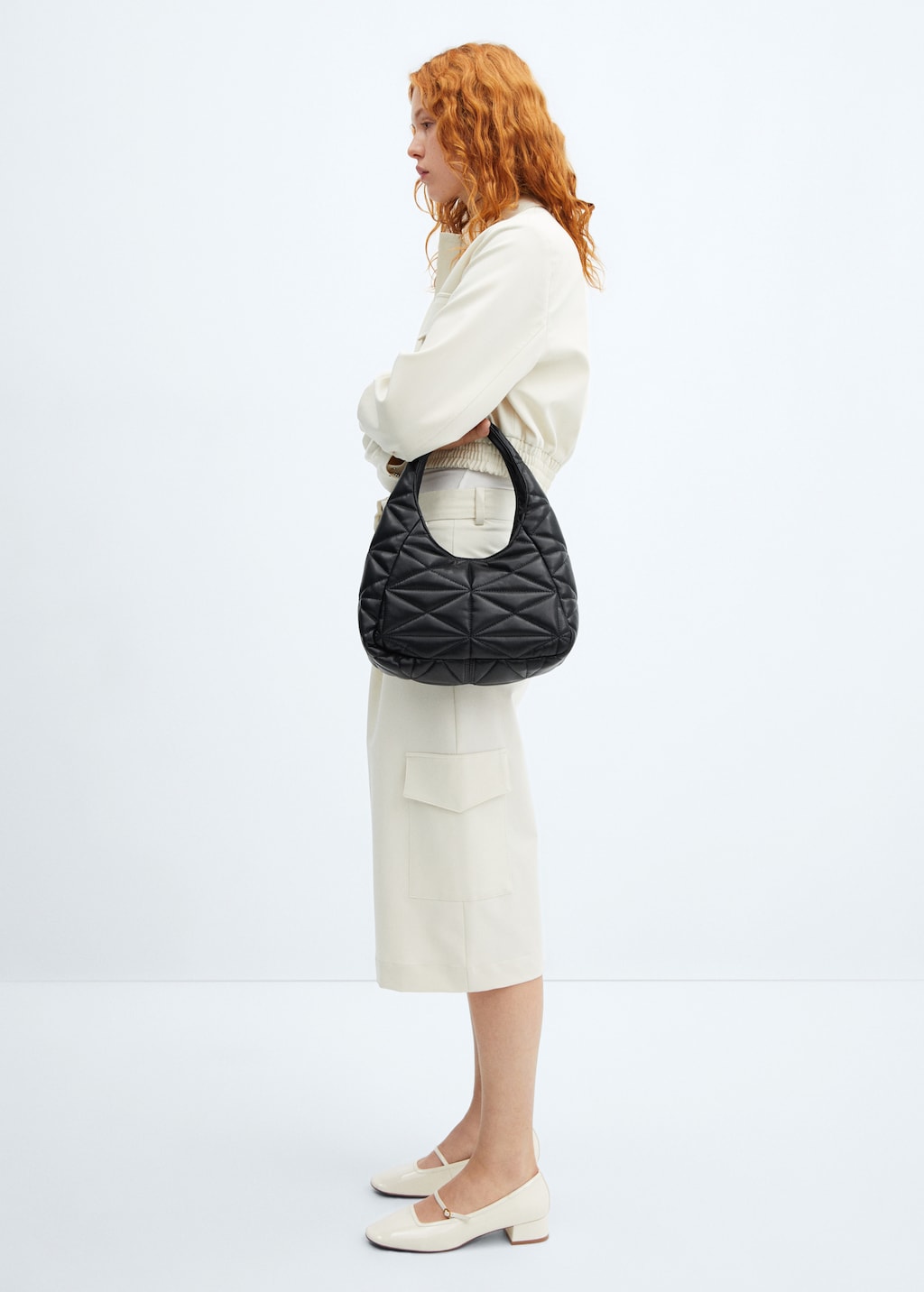 Sac porte epaule matelasse Femme MANGO Niger