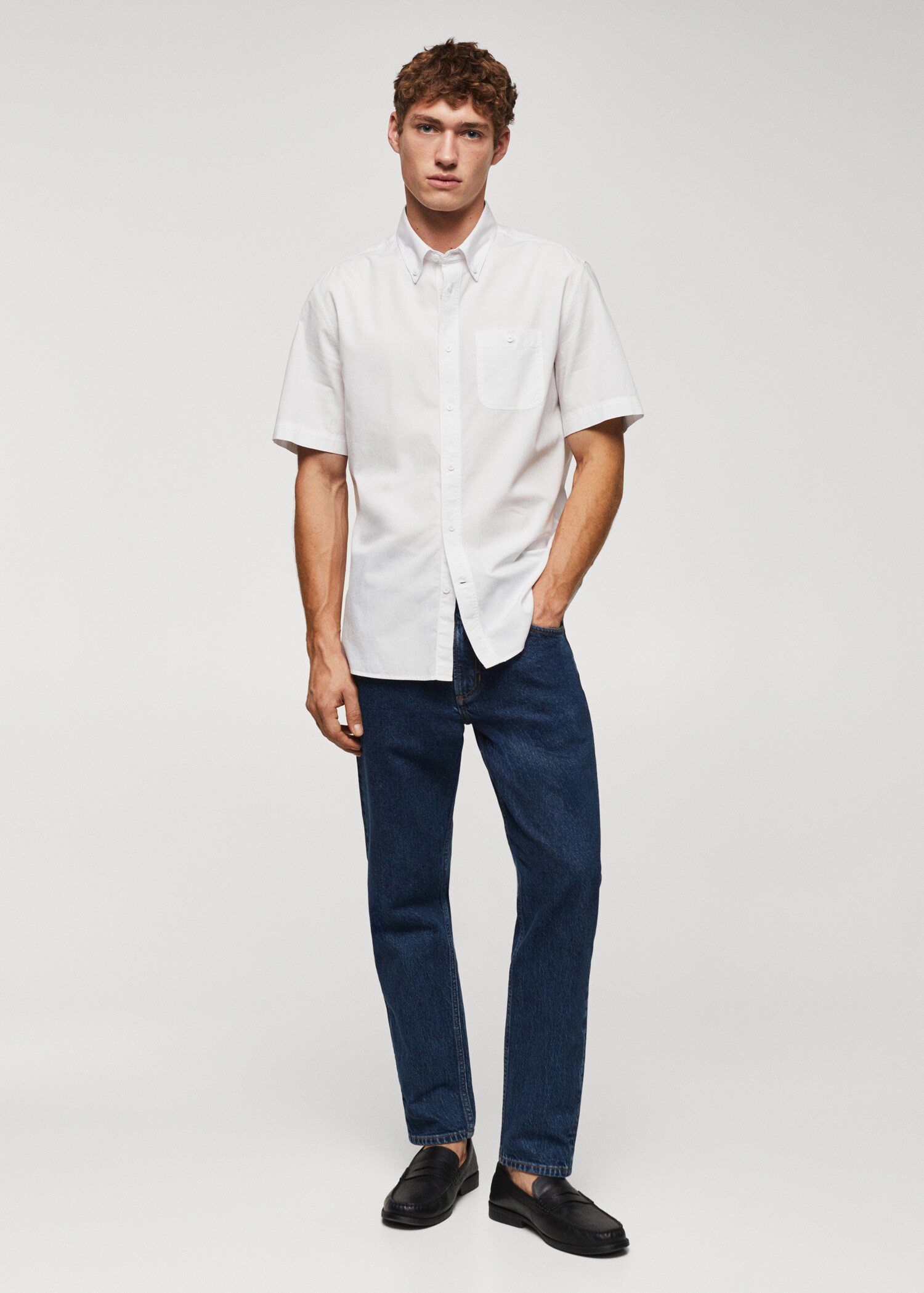Chemise regular-fit 100 % coton - Plan général