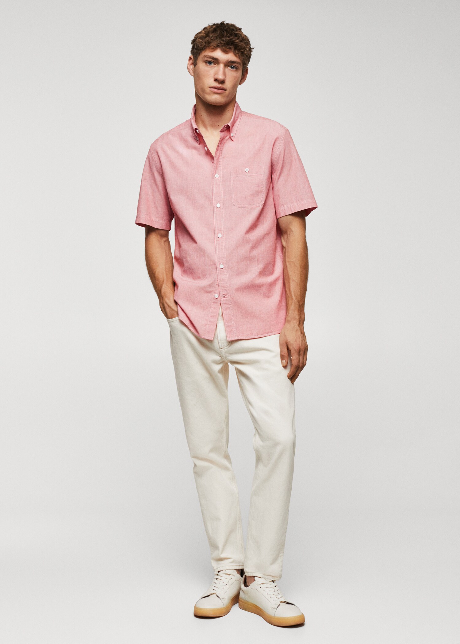 Chemise regular-fit 100 % coton - Plan général