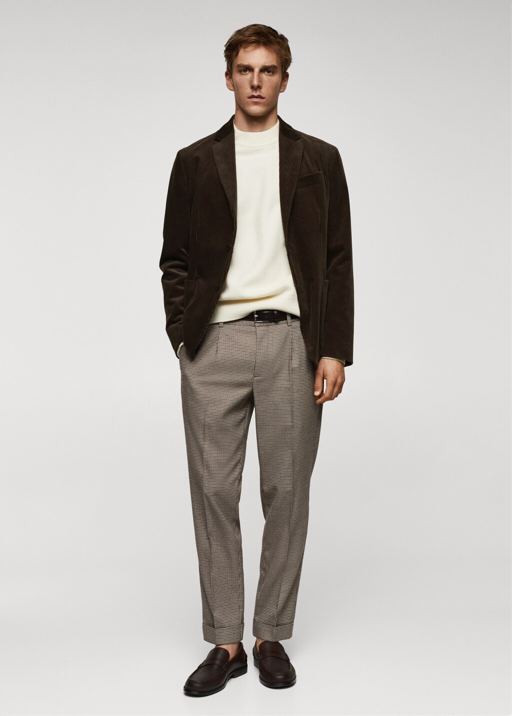Slim fit corduroy blazer Men MANGO Vietnam