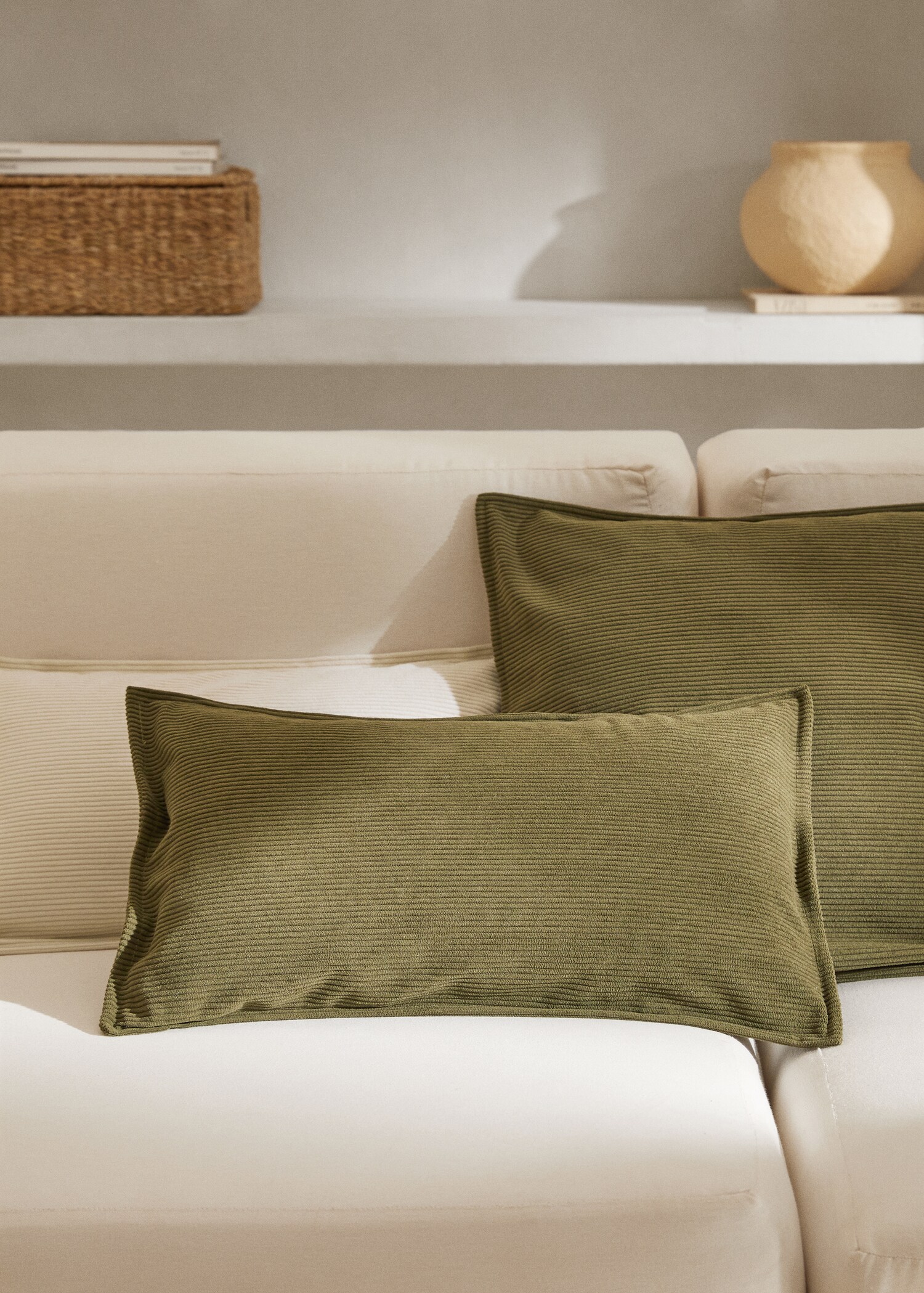 Housse de coussin velours côtelé 30x50 cm - Plan général