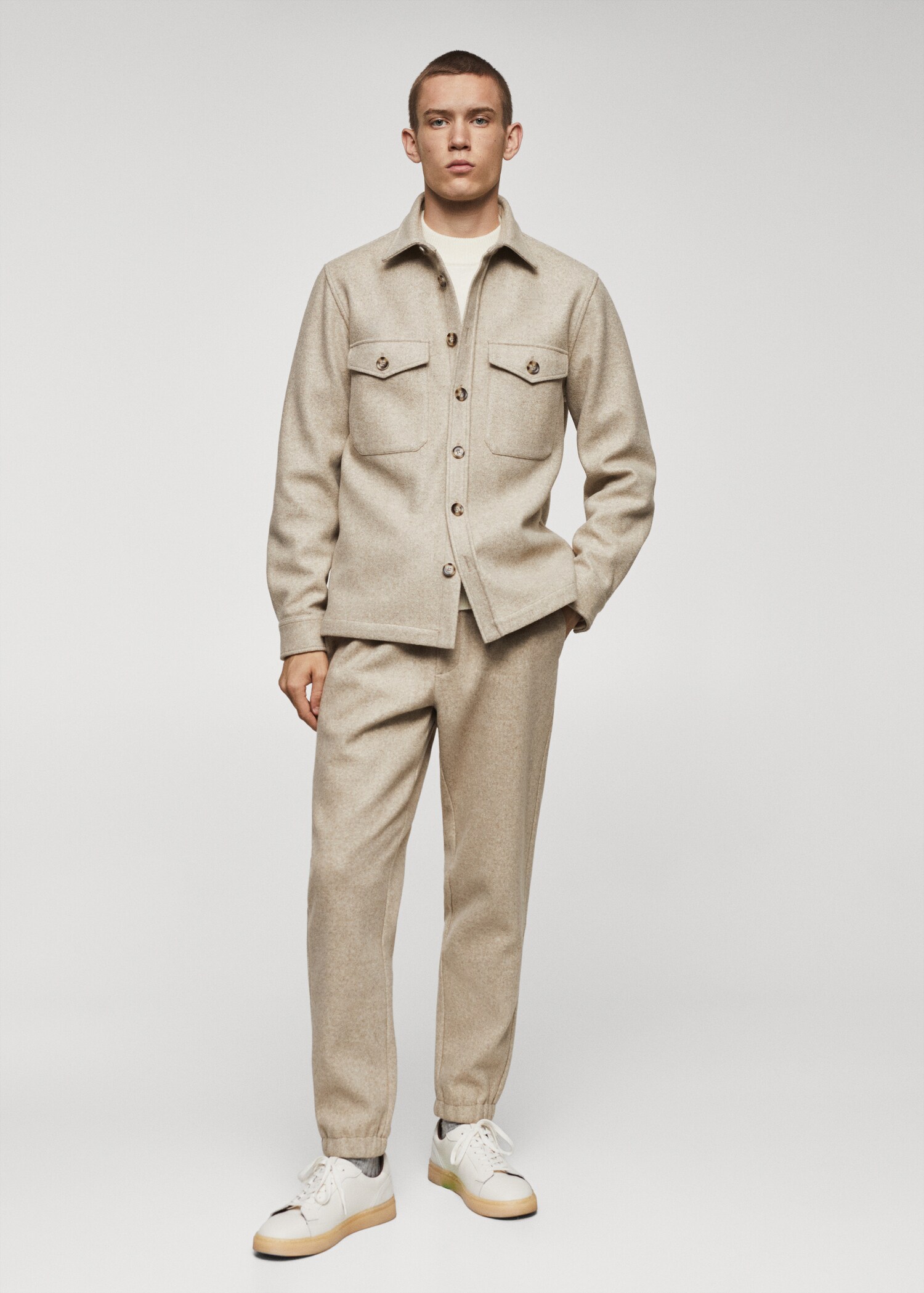 Flannel jogger pants - General plane