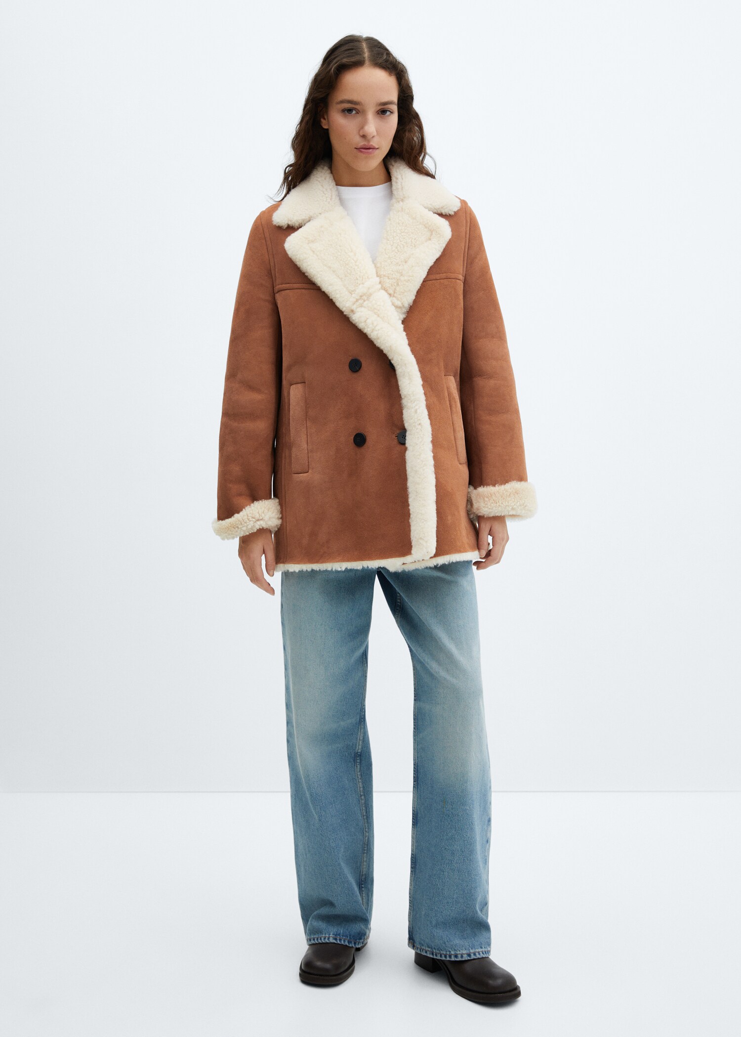 Manteau double face cuir - General plane