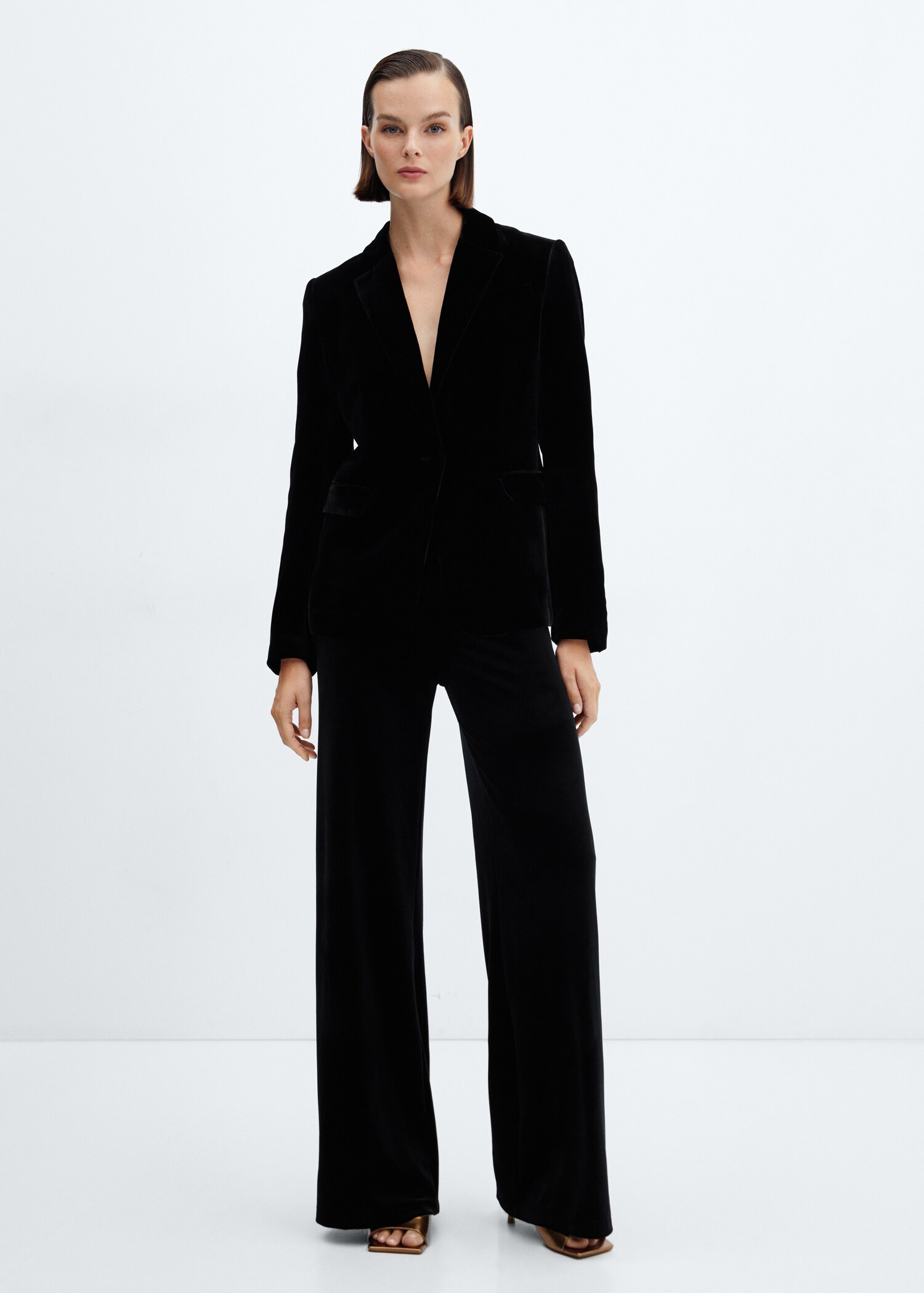 Velvet suit blazer - Plan general