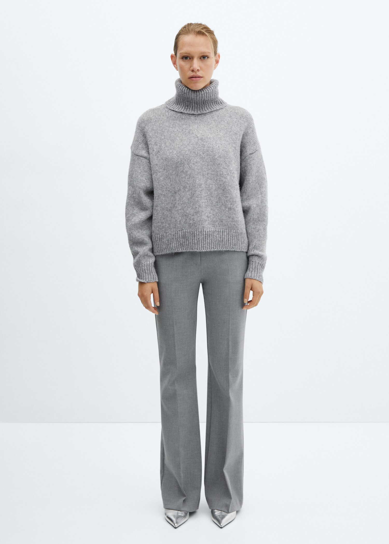 Pull-over maille col roulé - Plan général