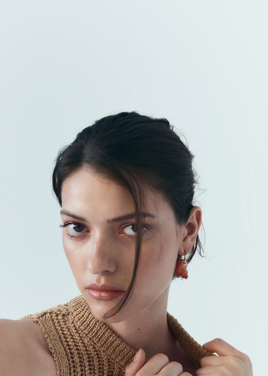 Mango shell earrings best sale