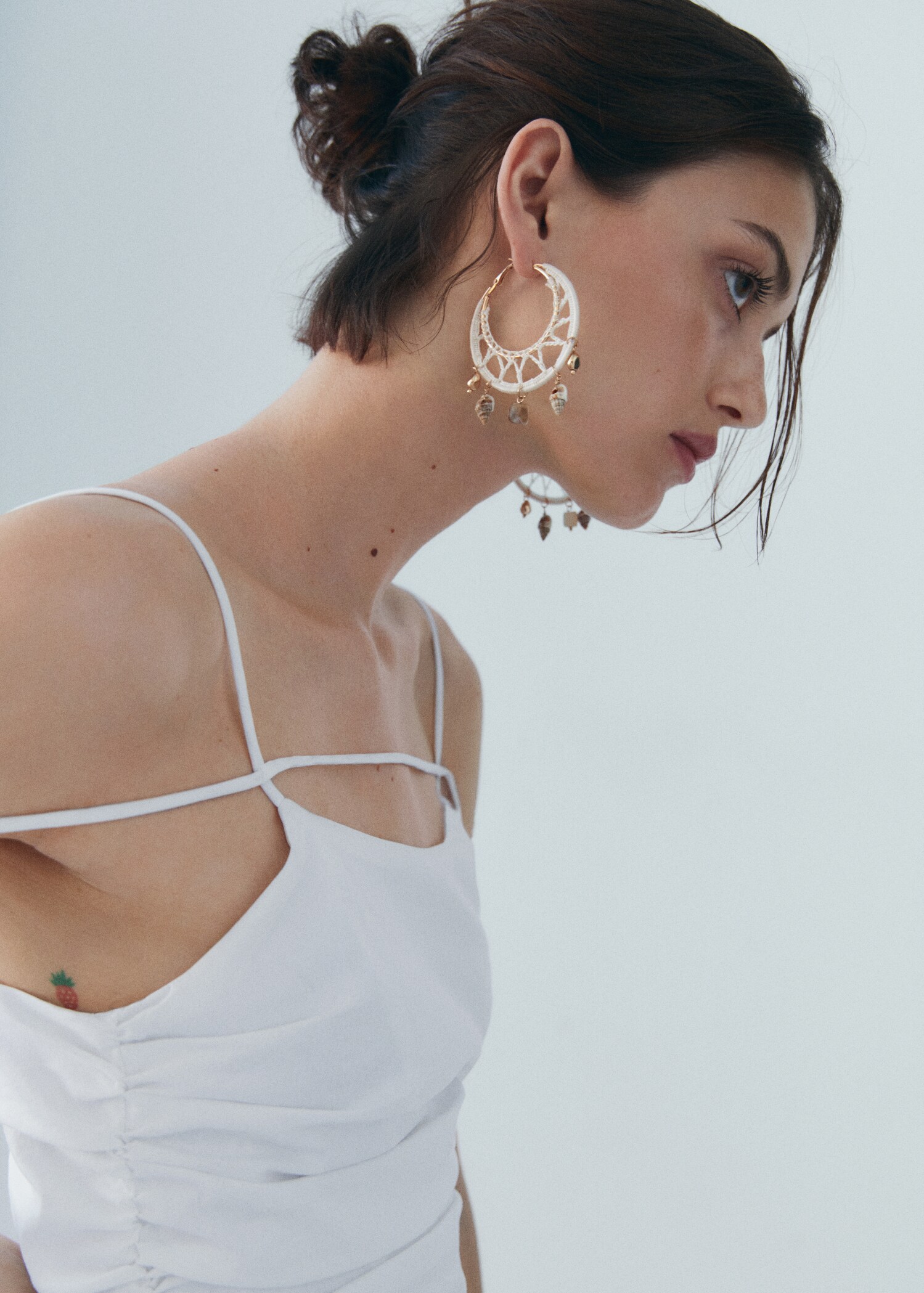 Bead loop earrings - General plane
