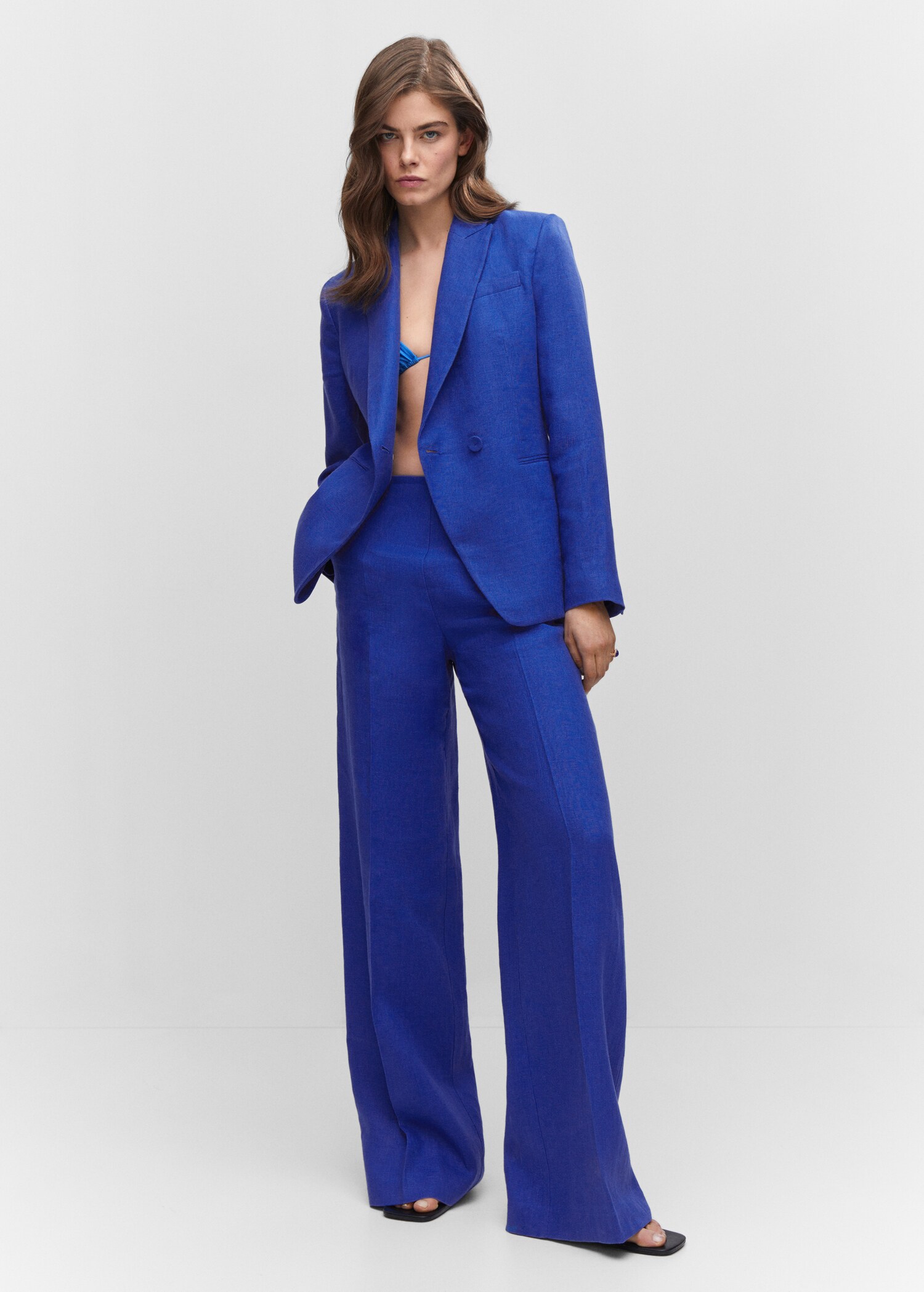 100% linen wideleg pants - General plane