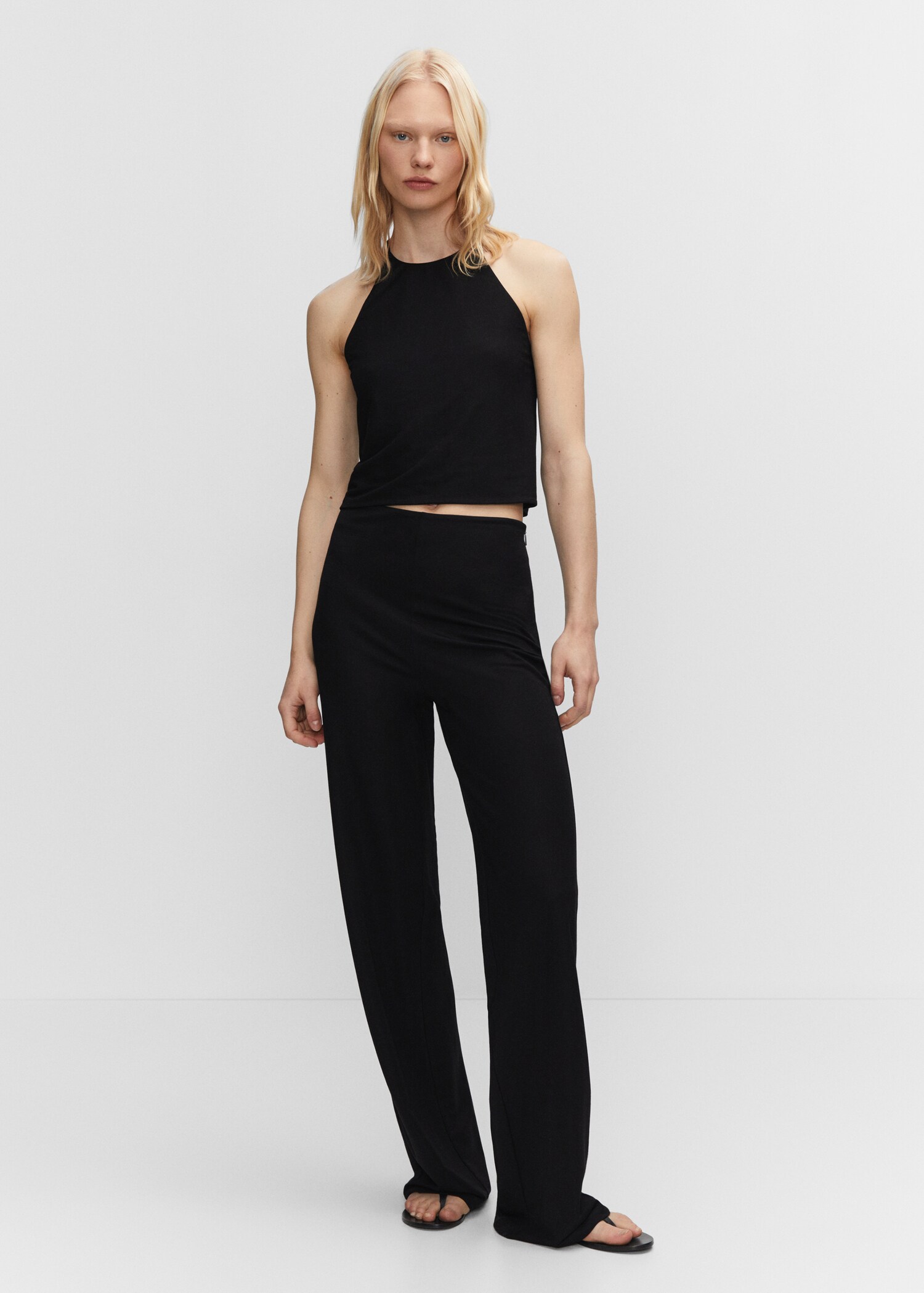 Pantalon maille wideleg - Plan général