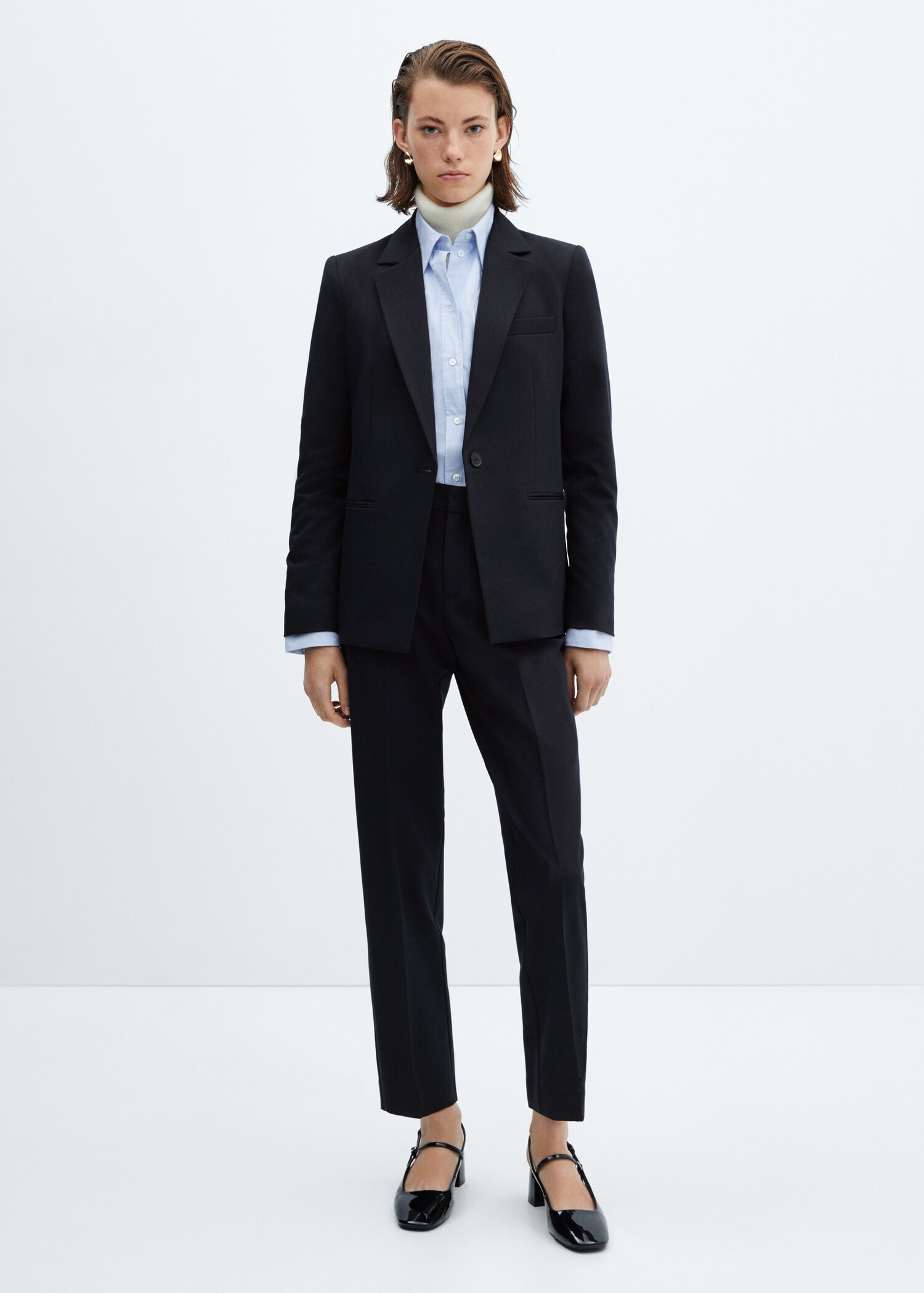 Fitted suit blazer - General plane