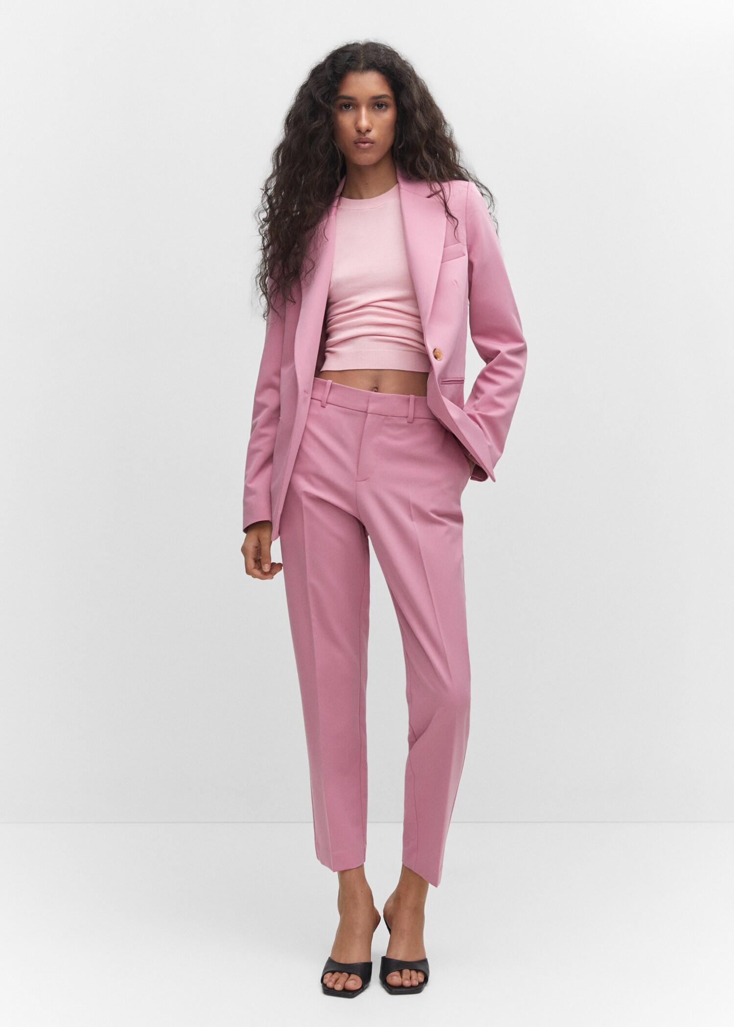 Fitted suit blazer - General plane