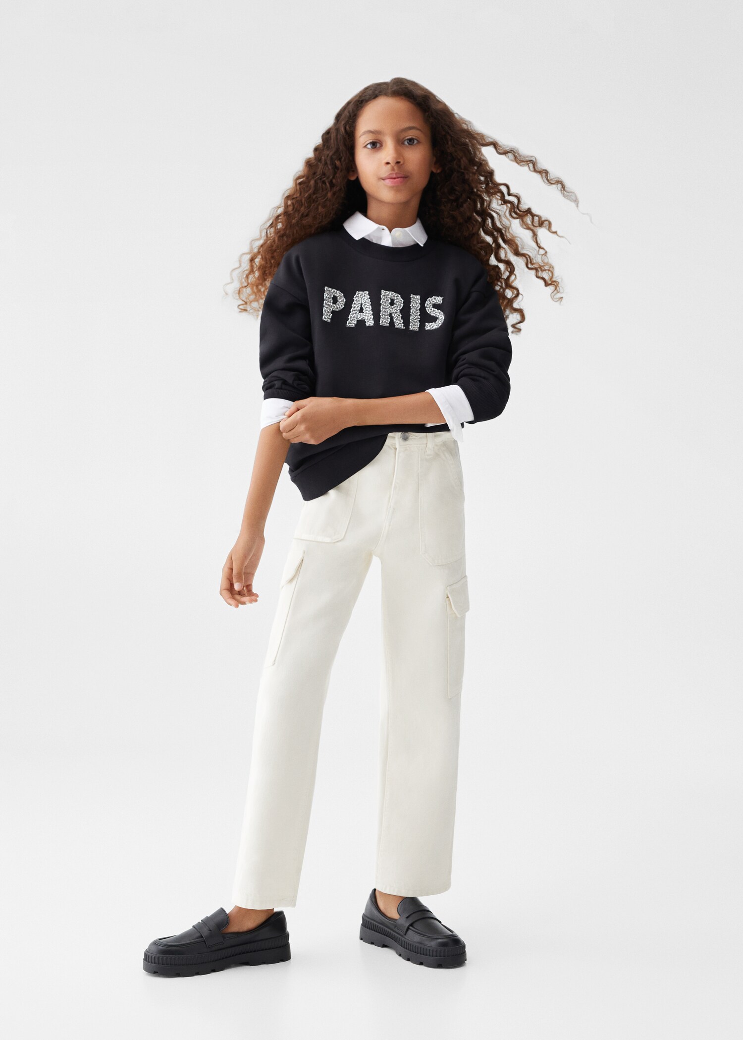 Cotton cargo pants - General plane
