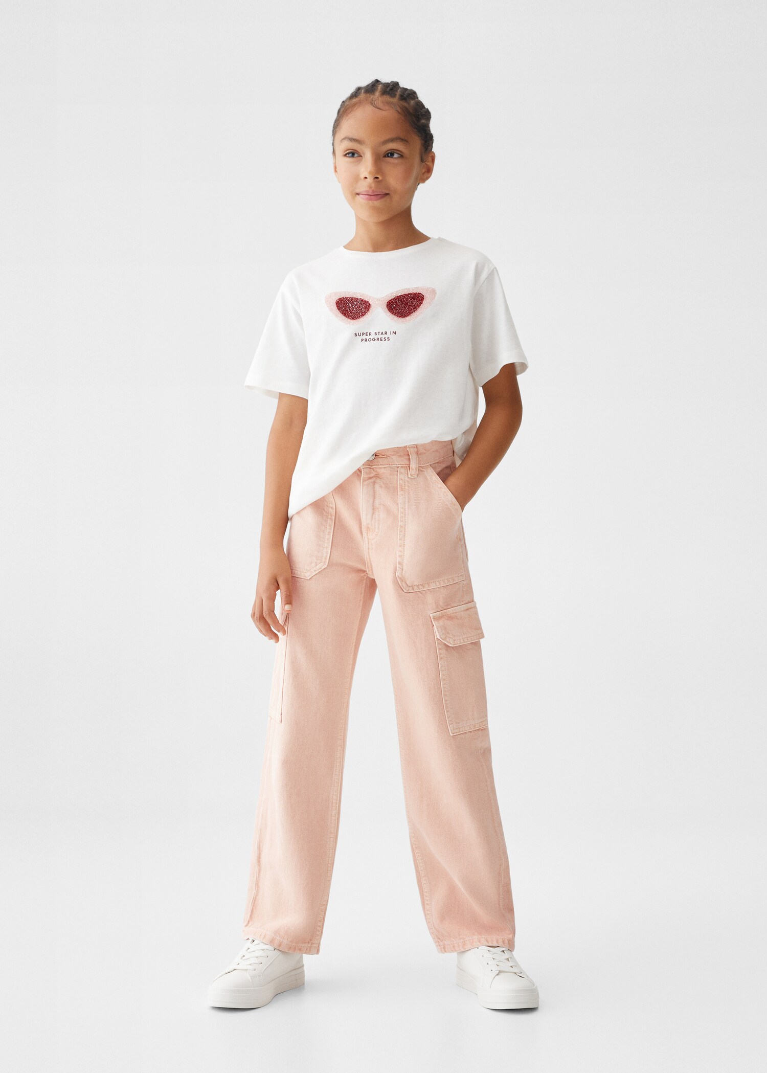 Cotton cargo pants - General plane