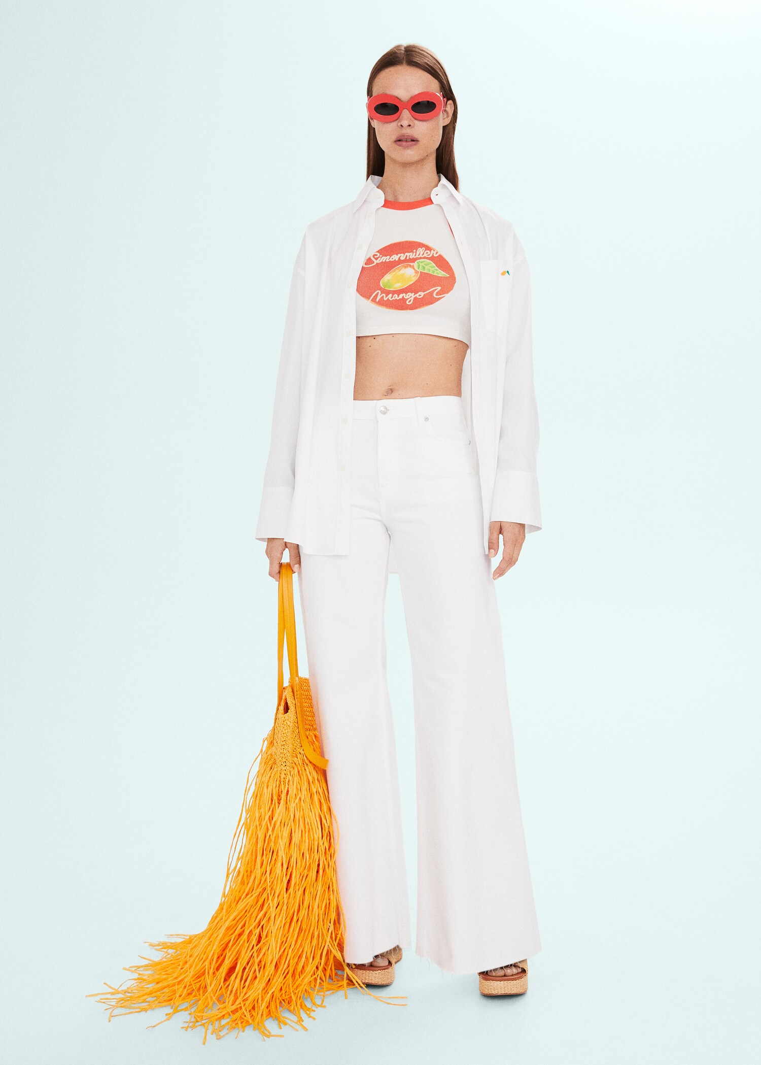 High-rise wideleg jeans  - General plane