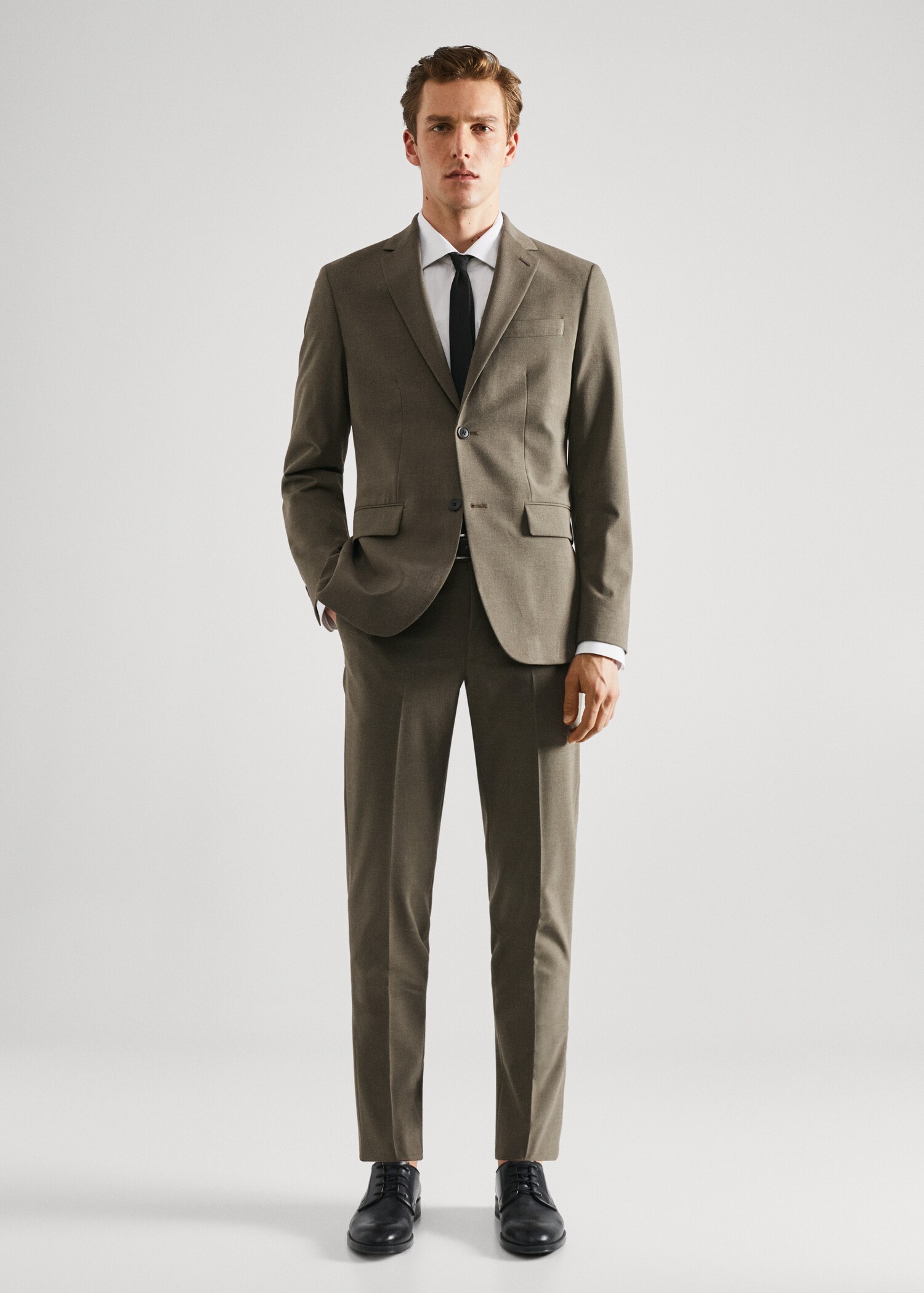 Americana traje slim fit tejido comfort strech - Plano general