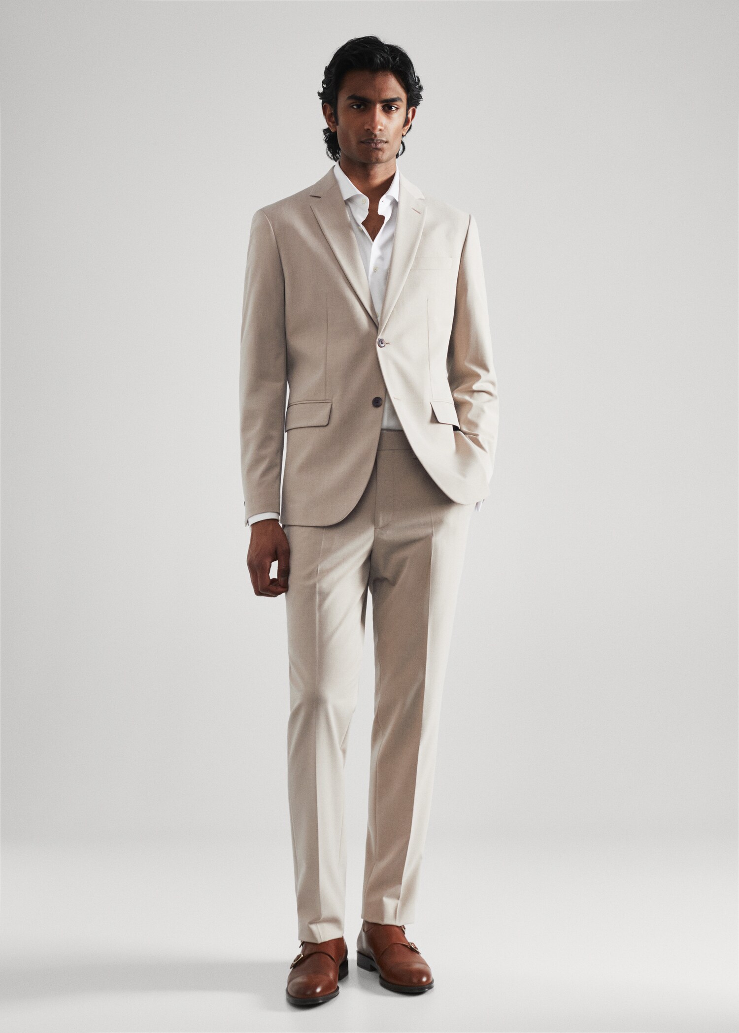 Veste costume slim-fit tissu comfort stretch - Plan général