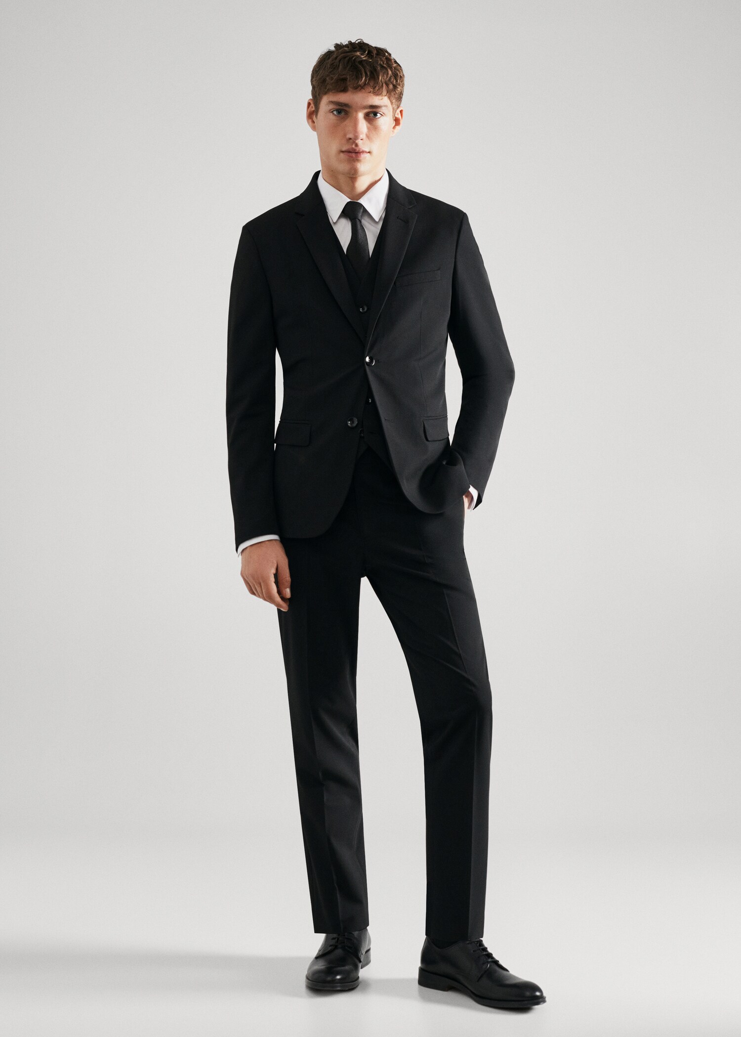 Veste costume super slim-fit tissu stretch - Plan général