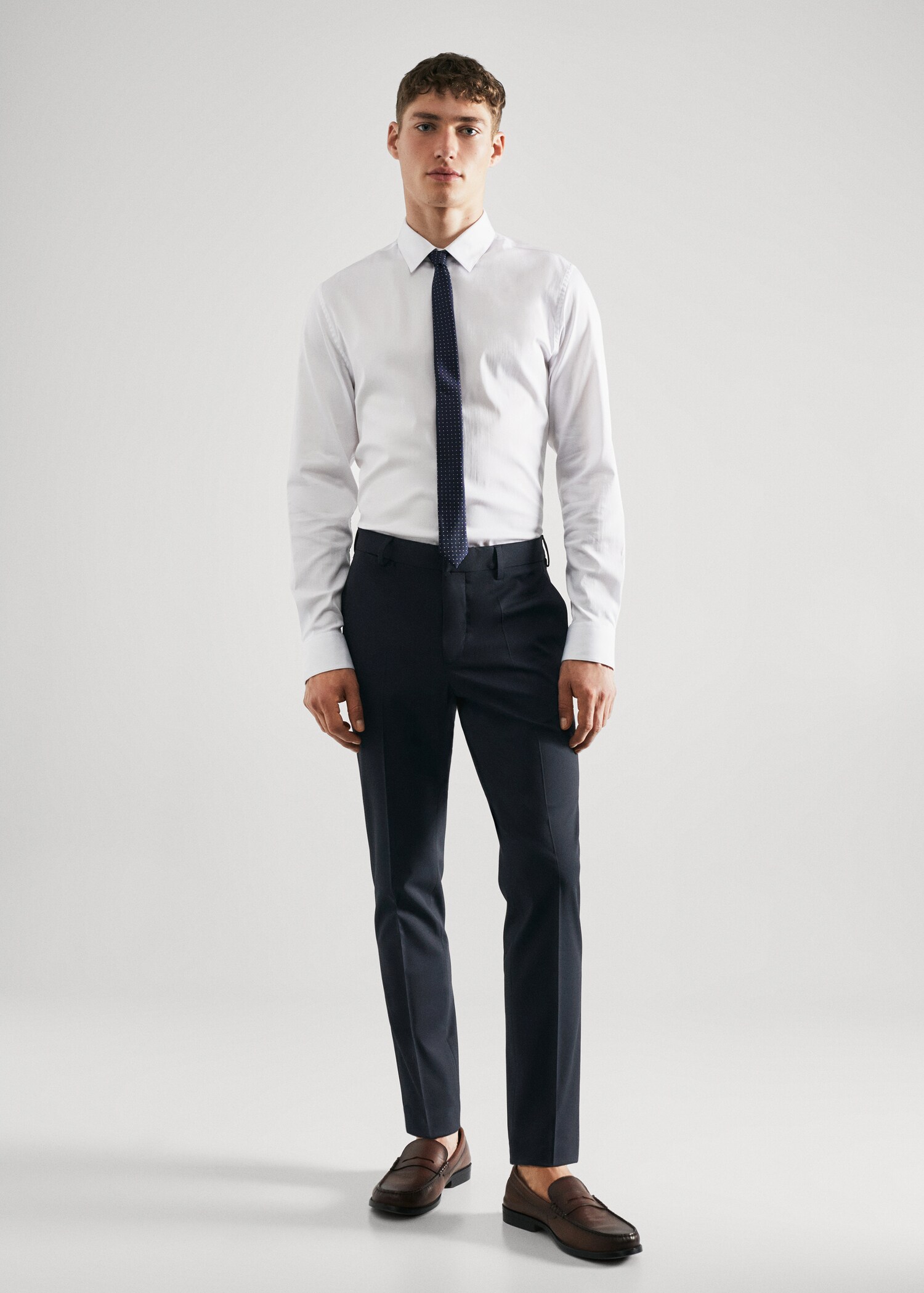 Super slim fit suit trousers - General plane