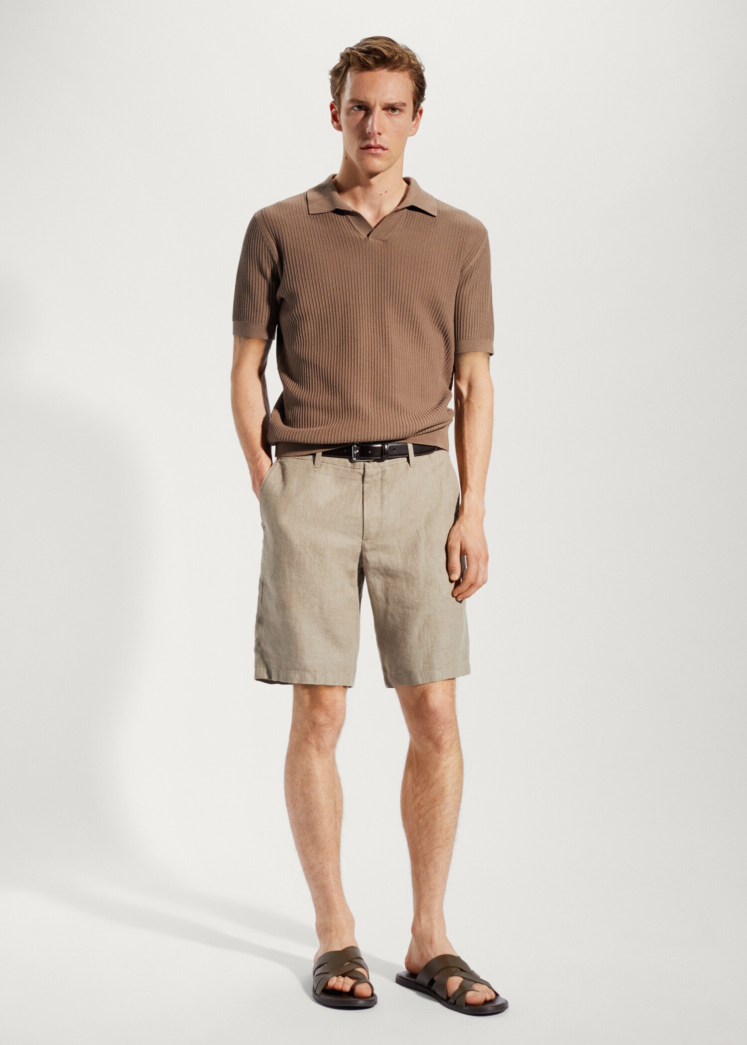 100% linen shorts - General plane