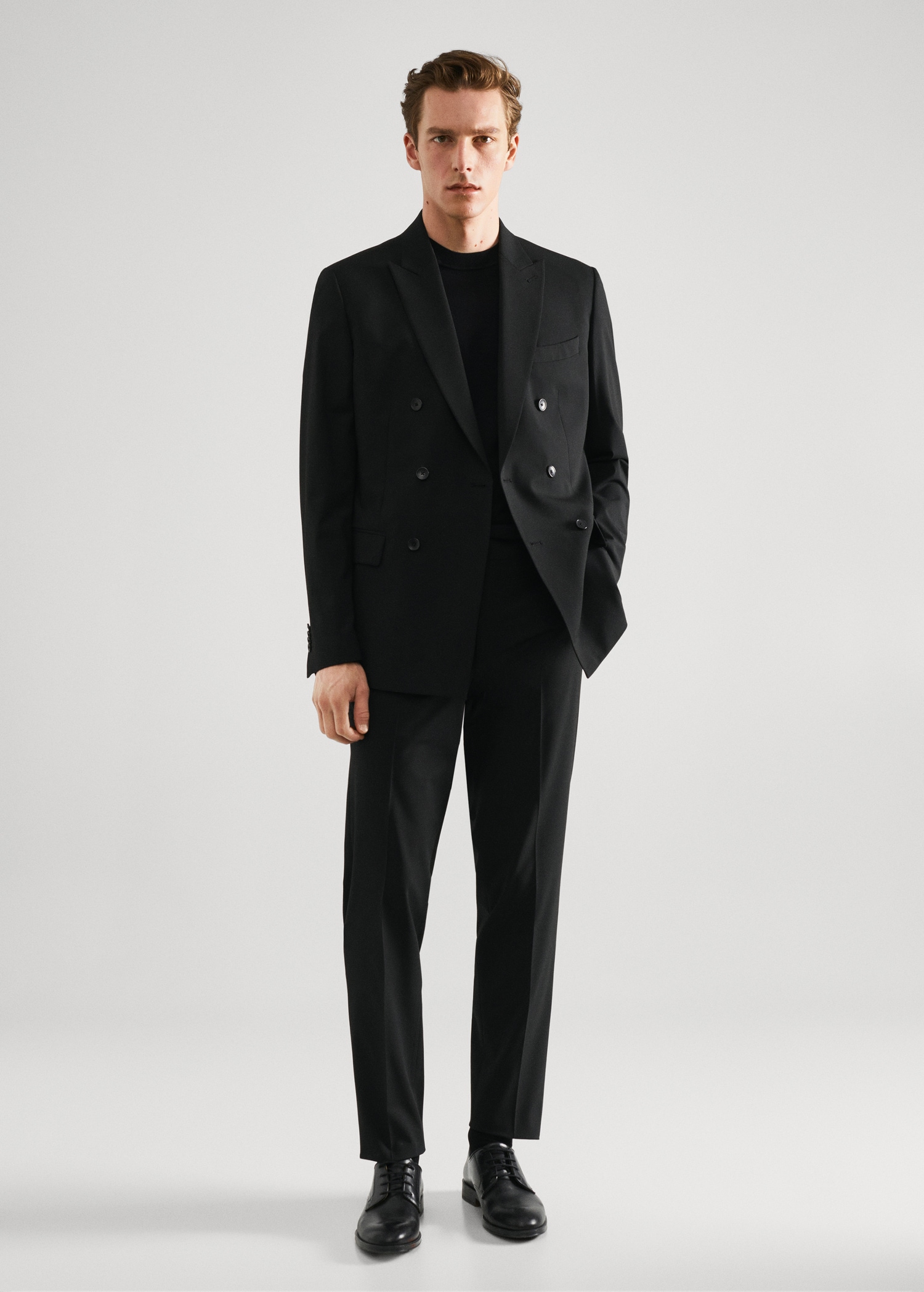 Traje Slim Fit Traje Para Hombre Color Negro Pantalón Traje Slim Fit