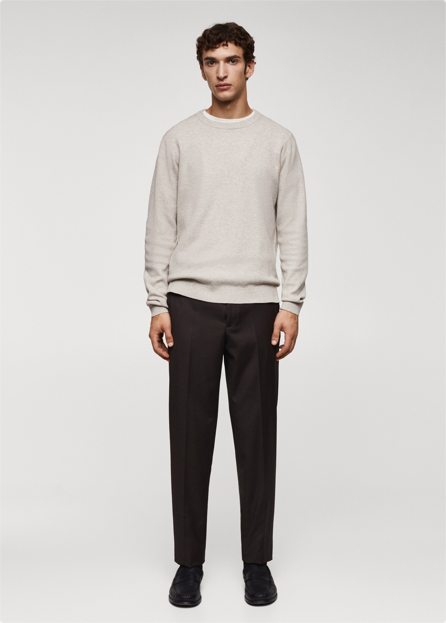 Pull-over coton structuré - Plan général