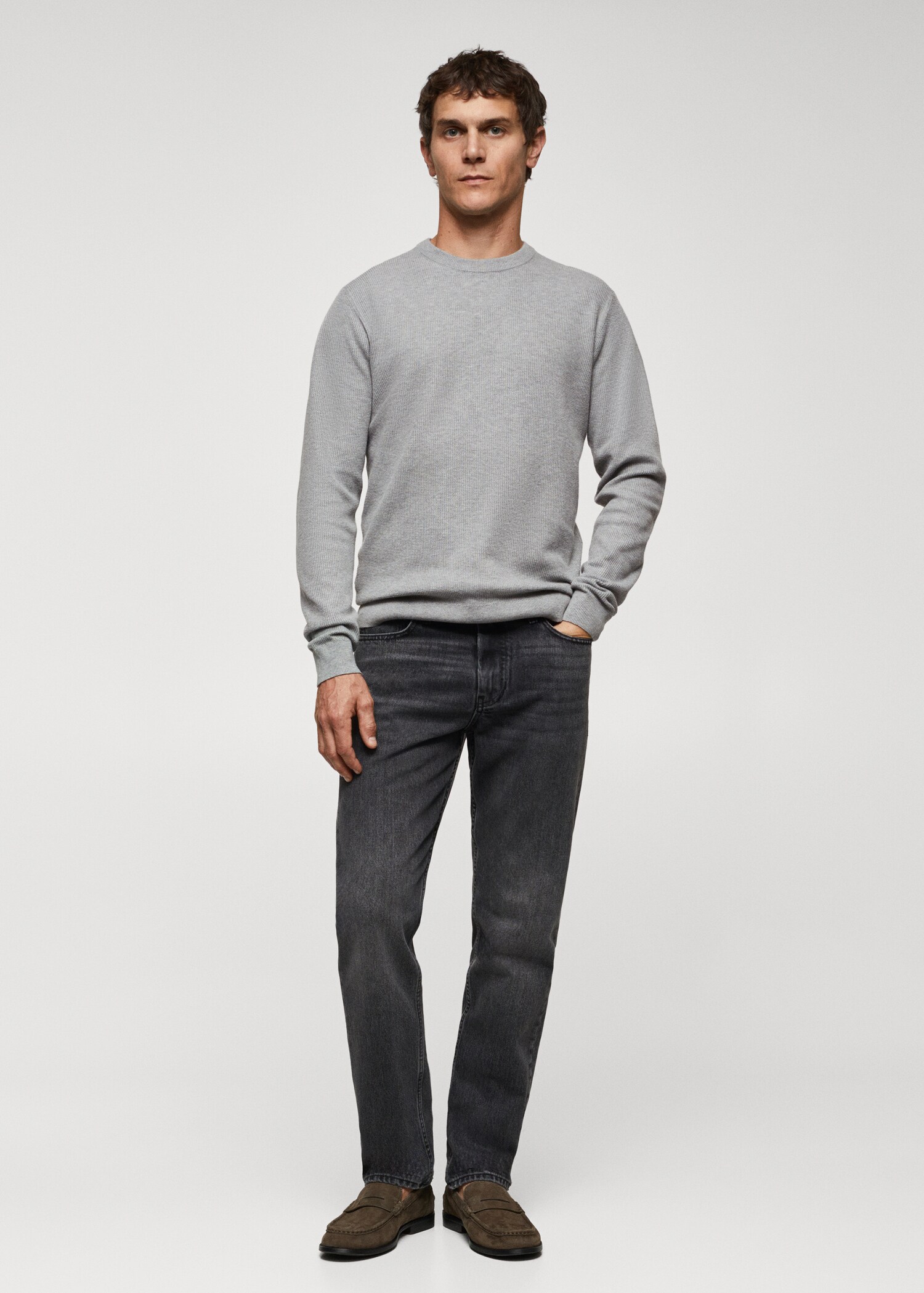 Pull-over coton structuré - Plan général
