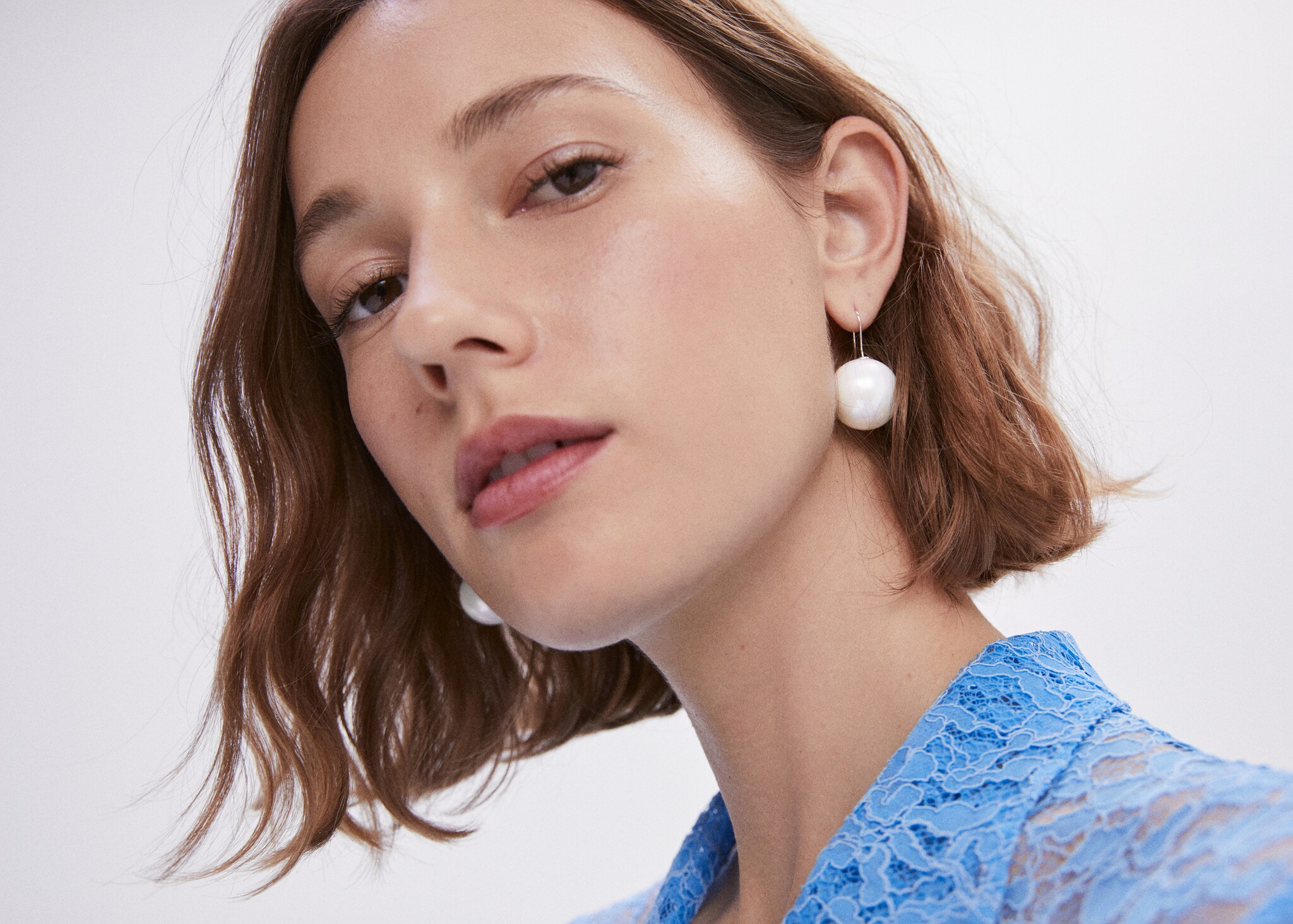 Anting-anting kristal mutiara - Tampilan Umum