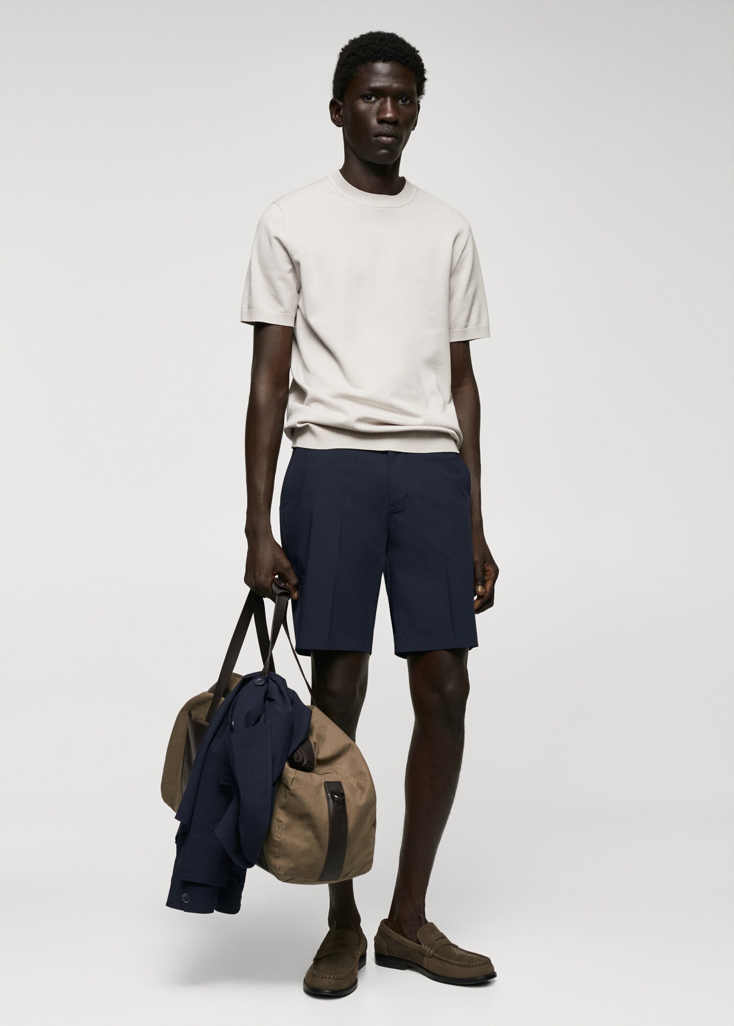 Bermuda slim fit cintura ajustable - Plano general