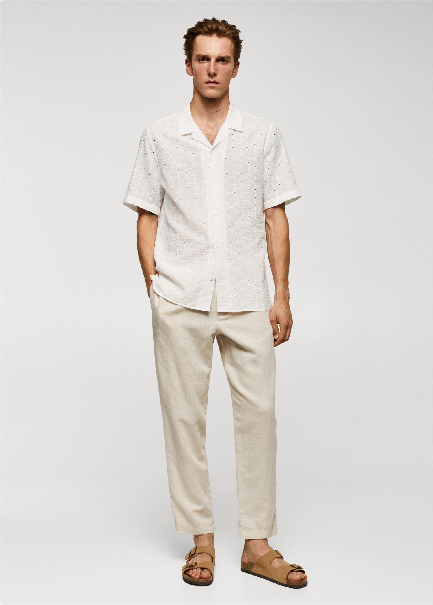 Camisa cuello bowling bordados - Plano general