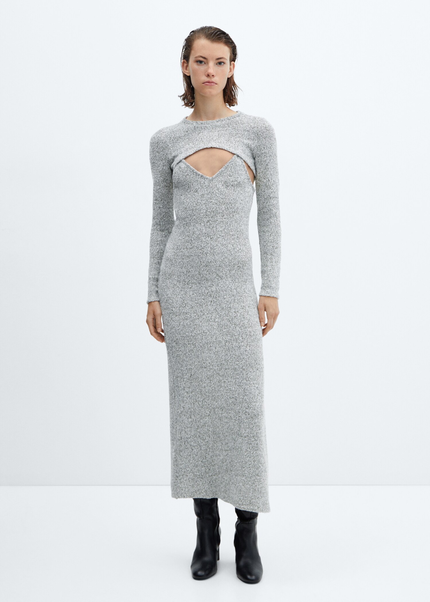 Conjunto de vestido e bolero - Plano geral