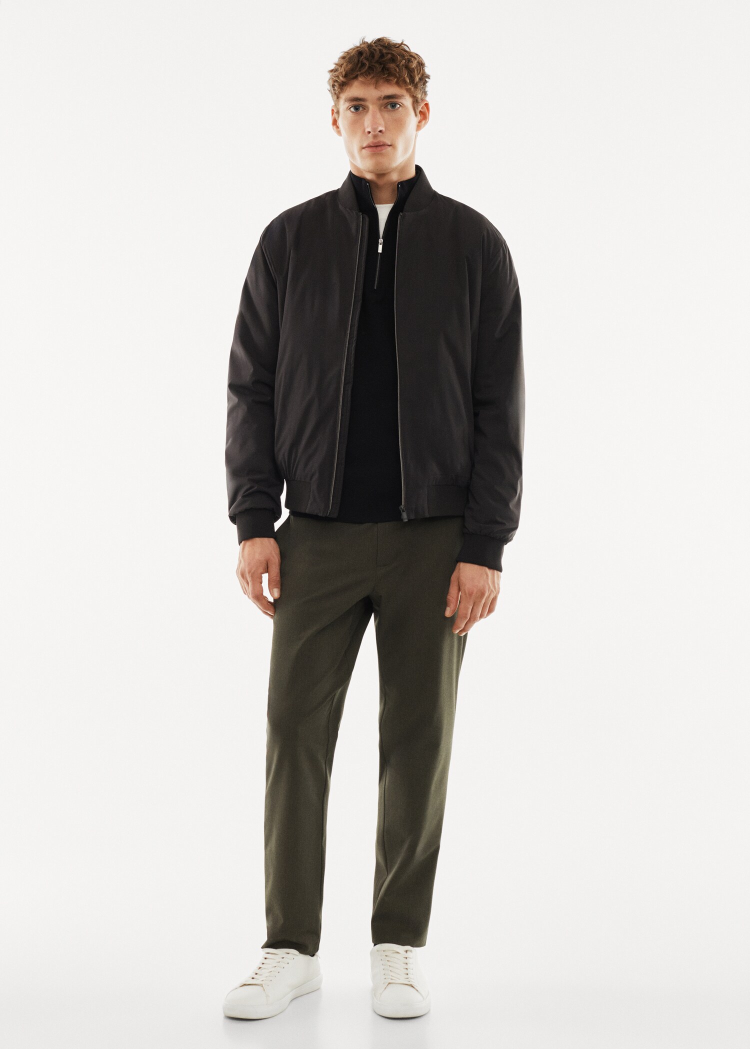 Lightweight water-repellent bomber jacket - General plane