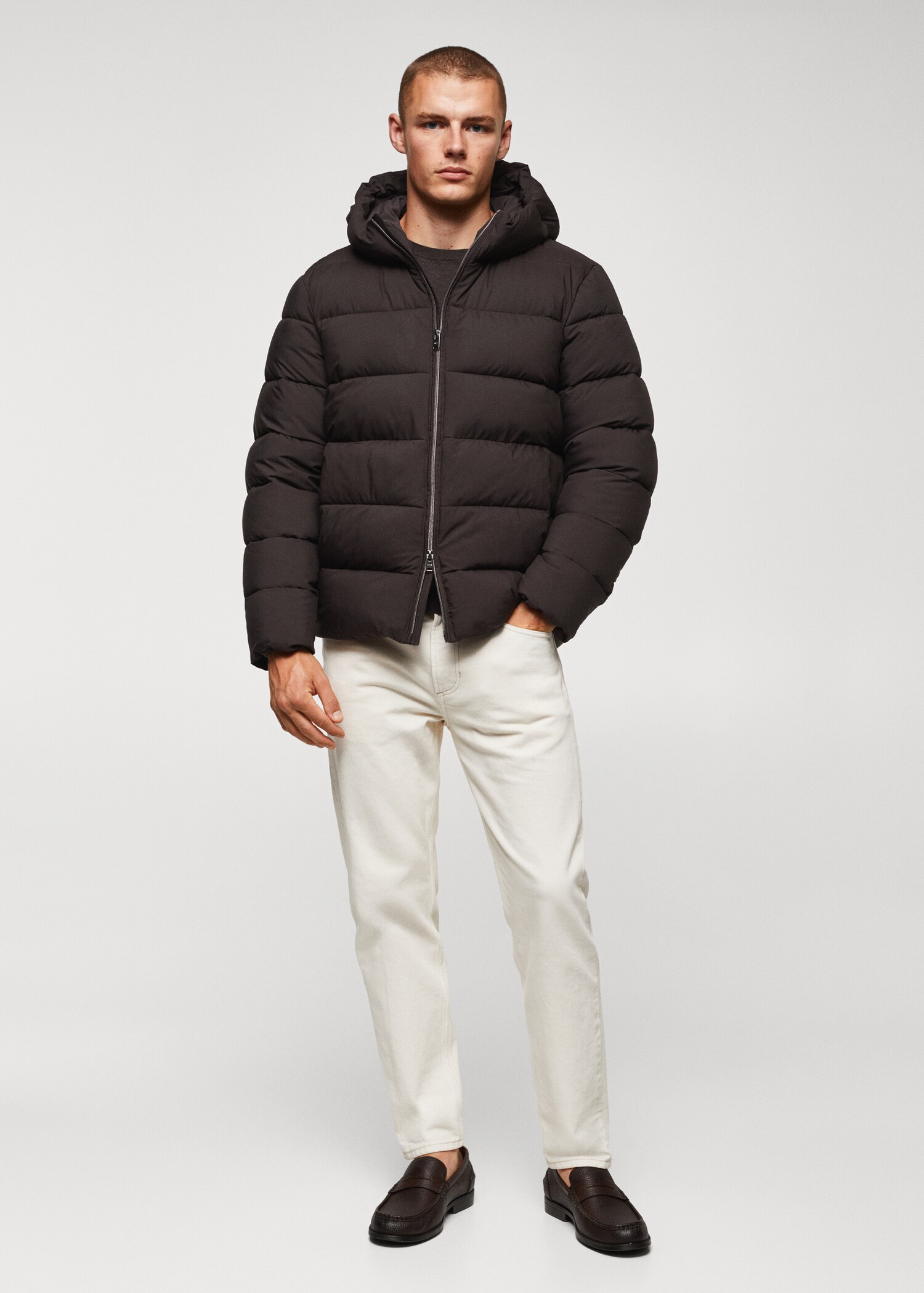 Anorak acolchado impermeable termoregulador - Plano general