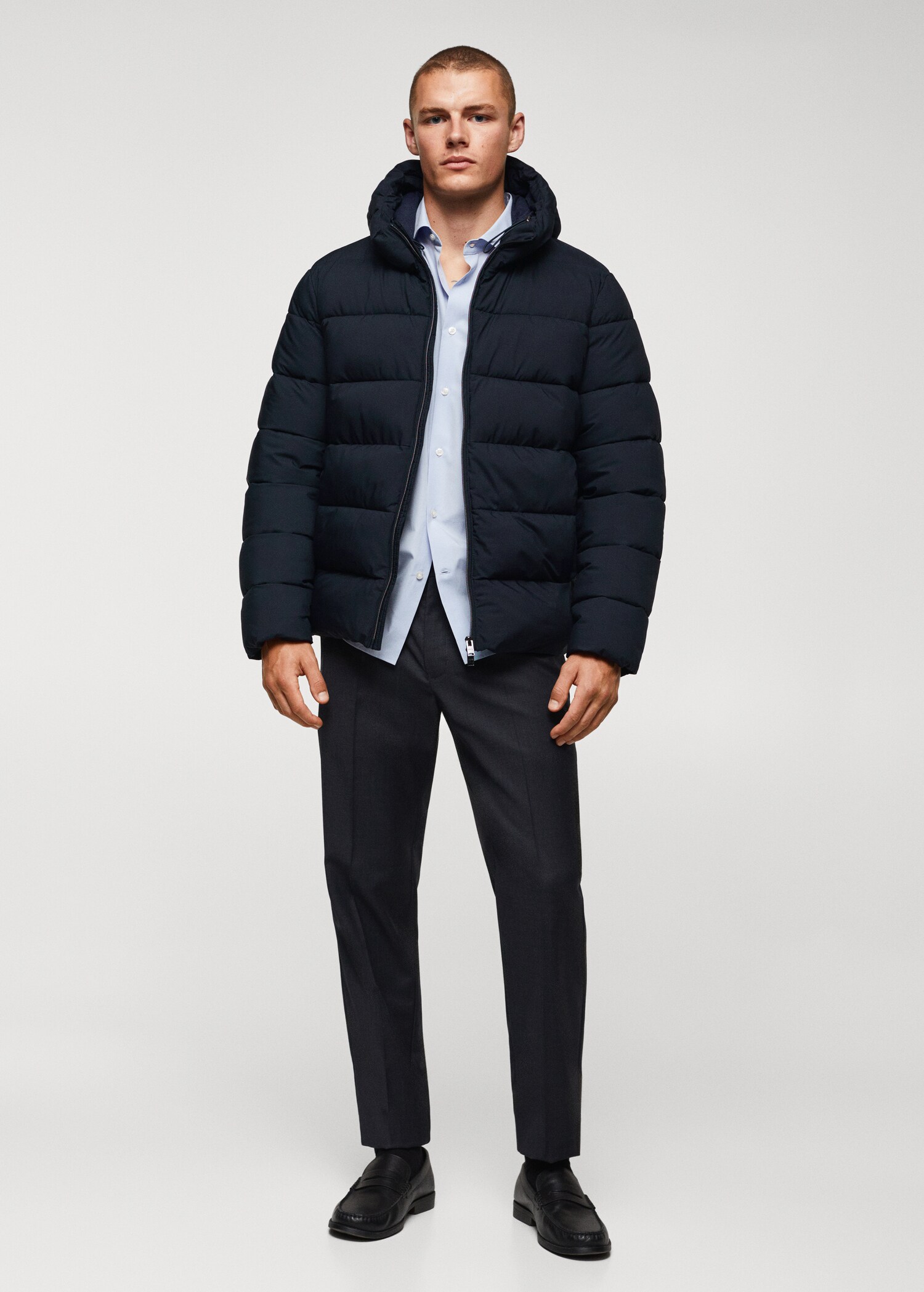 Anorak acolchado impermeable termoregulador - Plano general