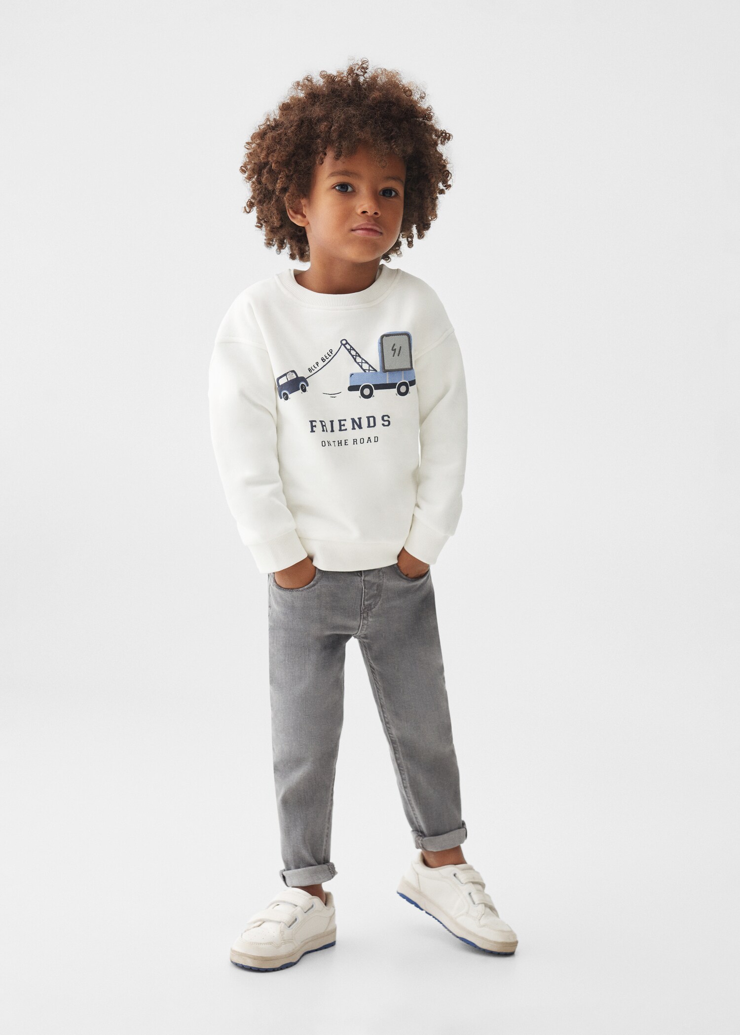 Sudadera algodón estampada - Plano general