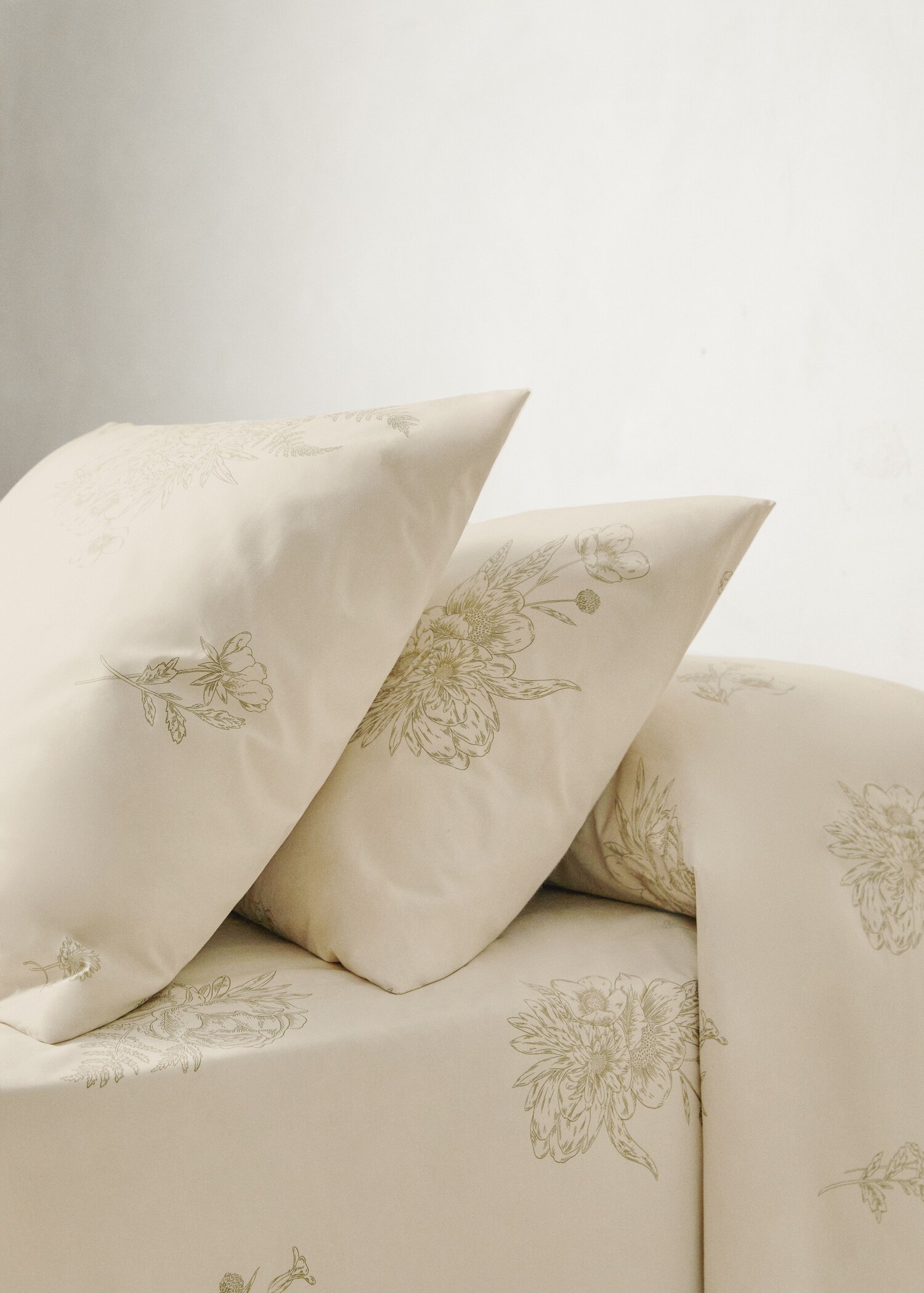 Taie d’oreiller motif fleuri 45x110 cm - Plan général