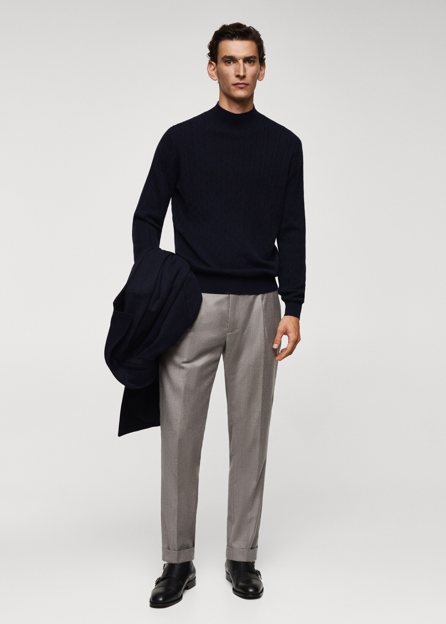 Jersey 100% cashmere trenzado - Plano general