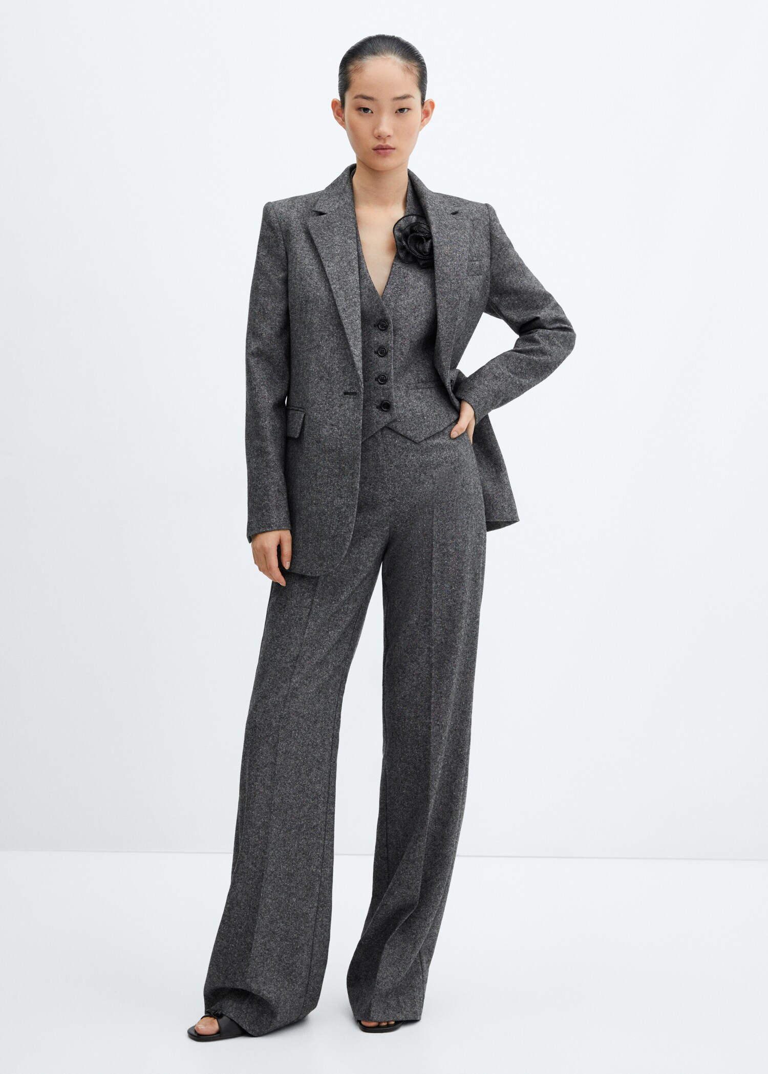 Wool suit trousers - General plane