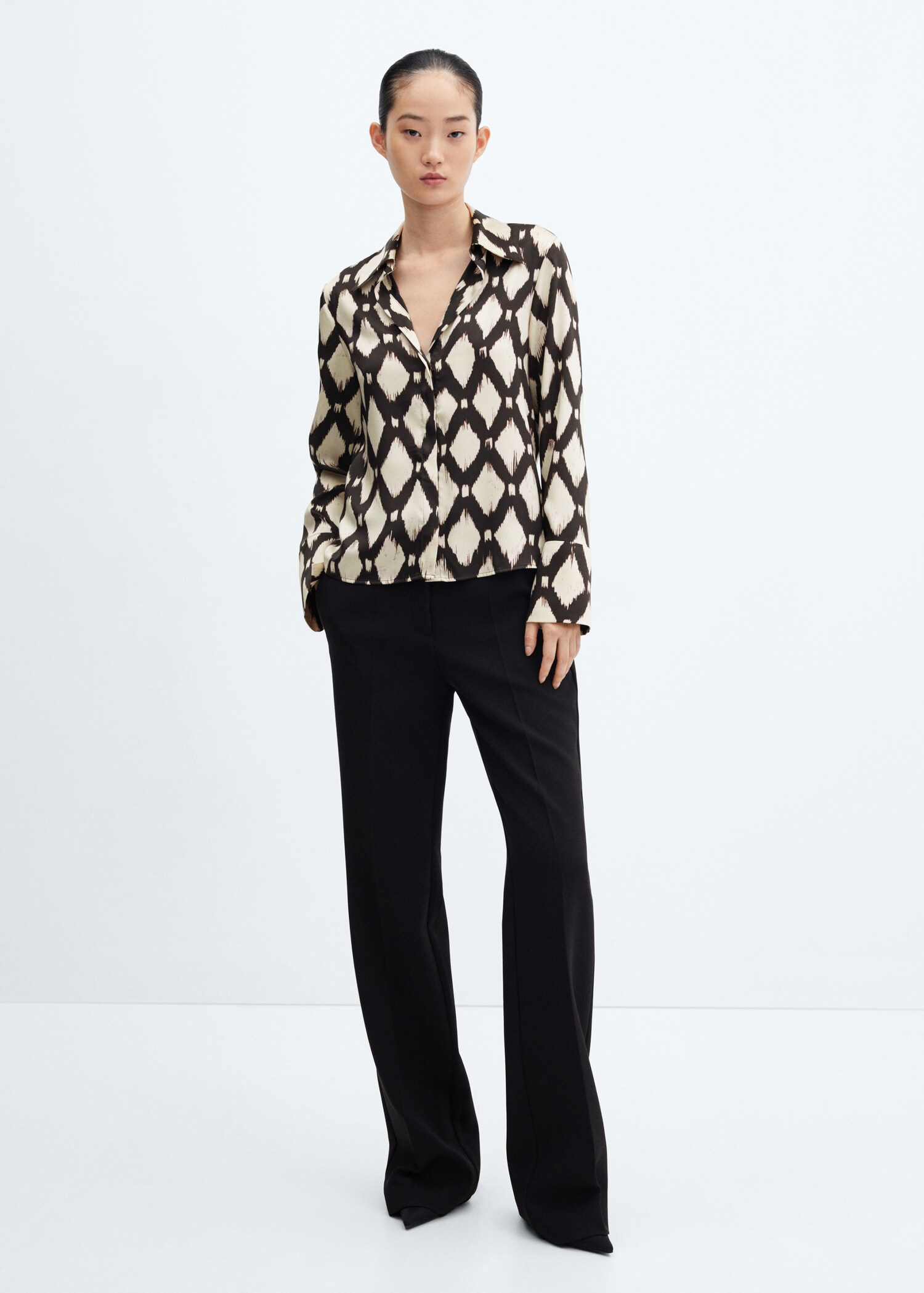 Camicia satinata stampata - Piano generale