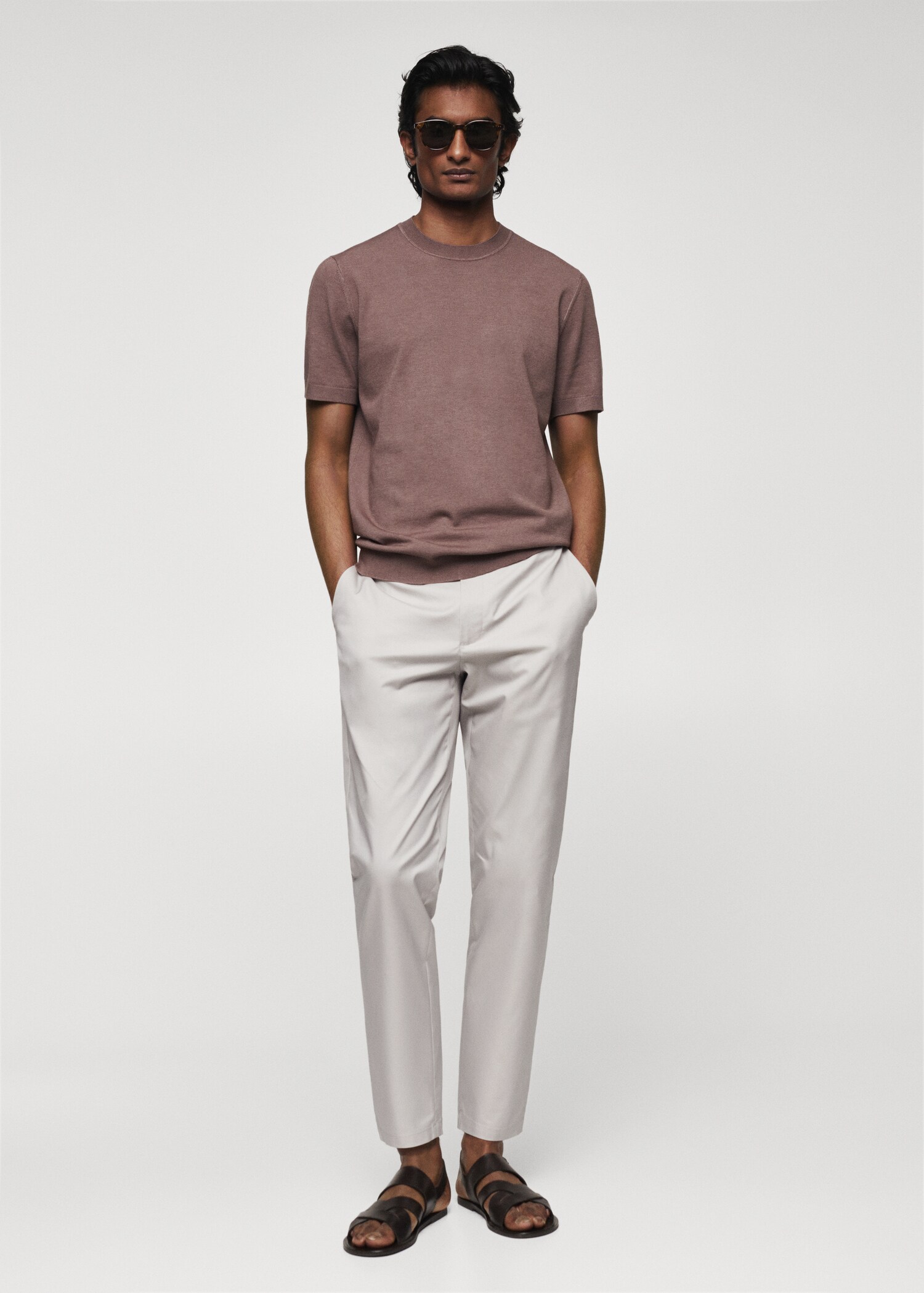 Pantalón slim fit algodón - Plano general