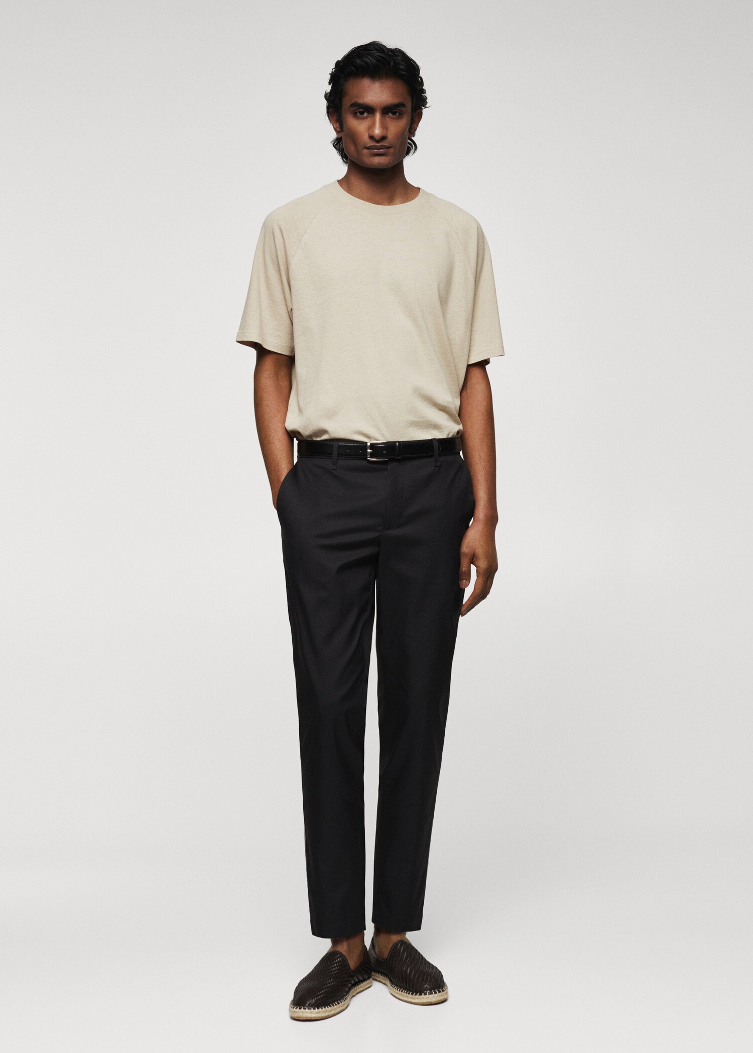 Pantalón slim fit algodón - Plano general