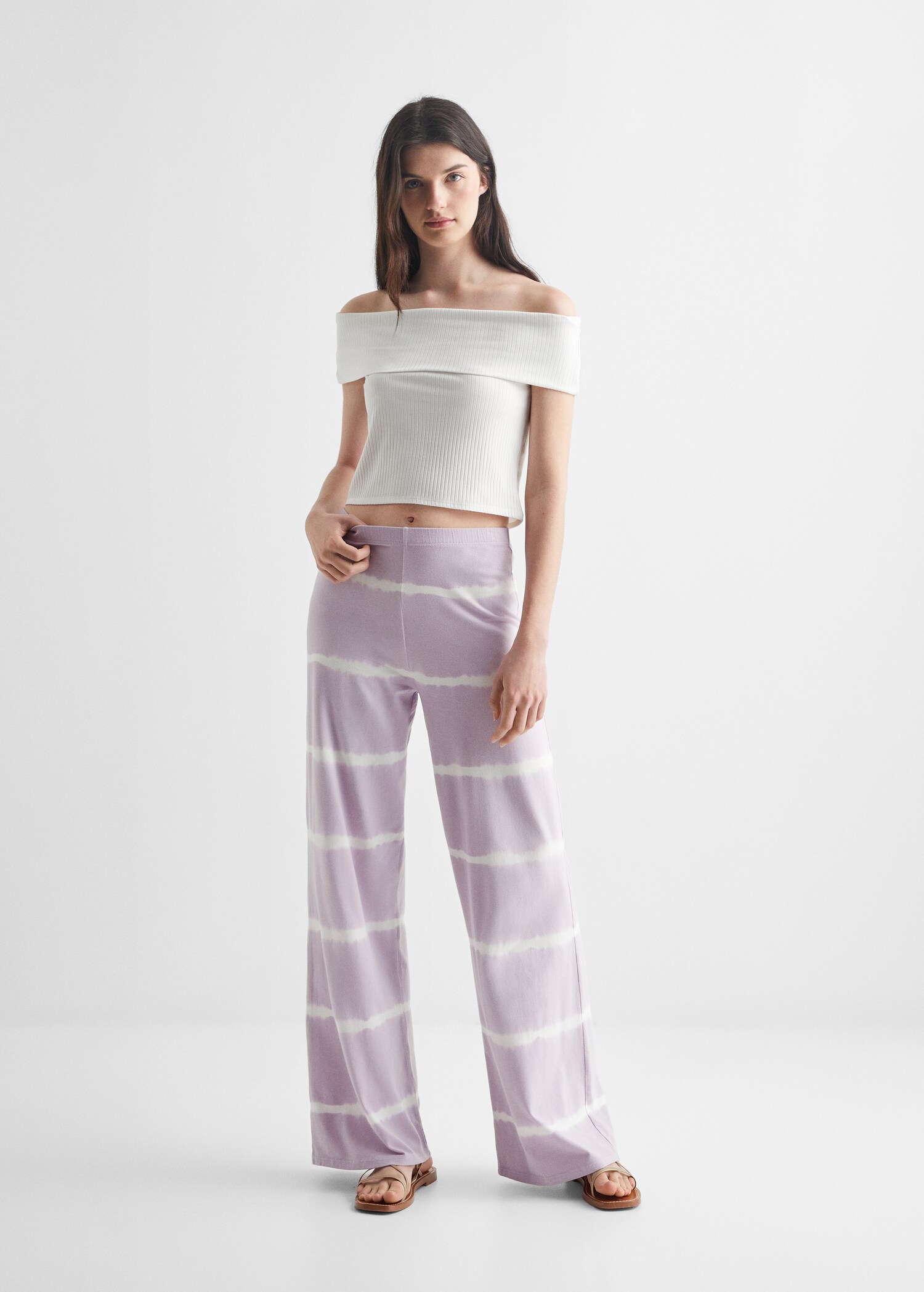 Ribbed crop top - General plane
