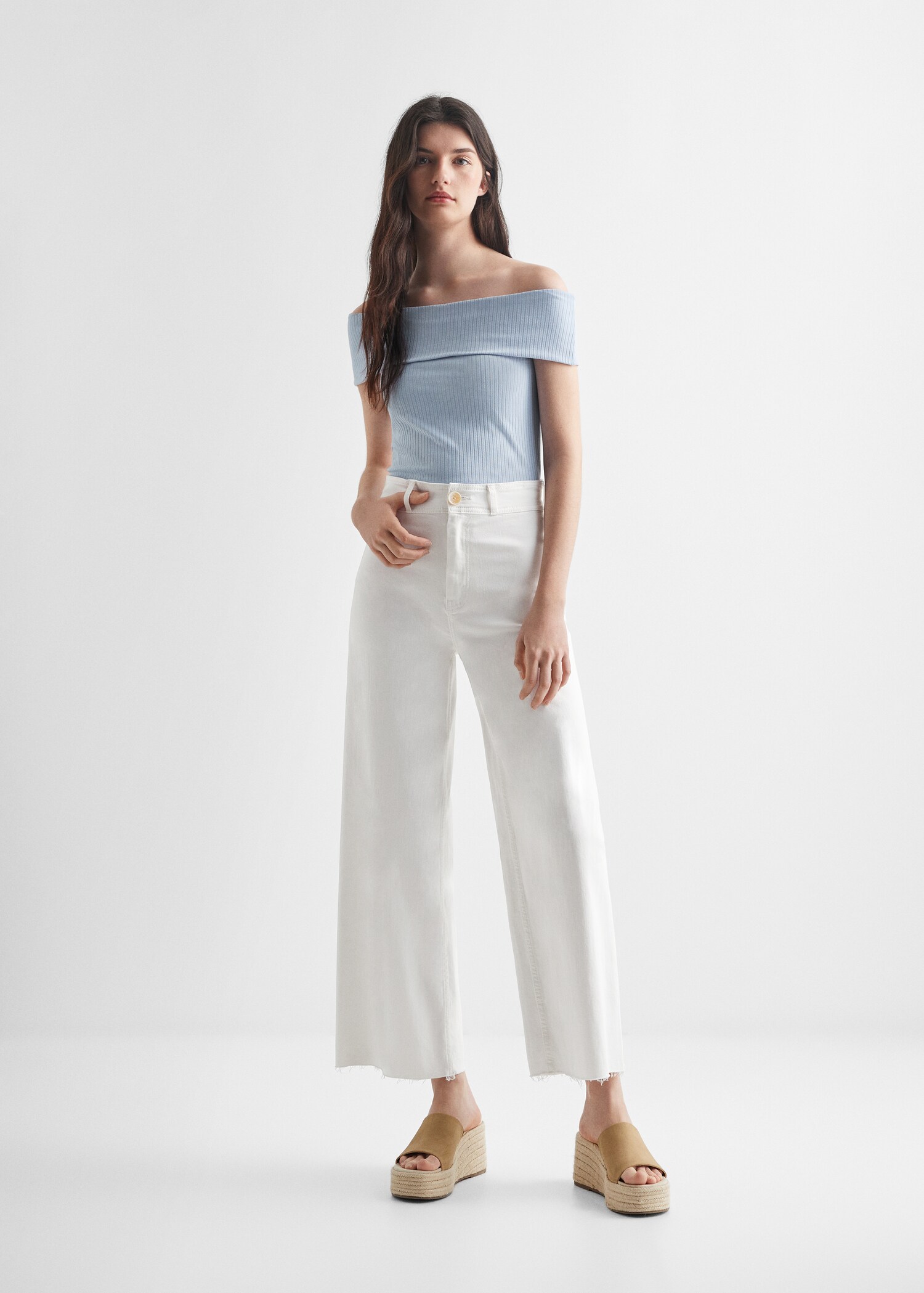 Ribbed crop top - General plane