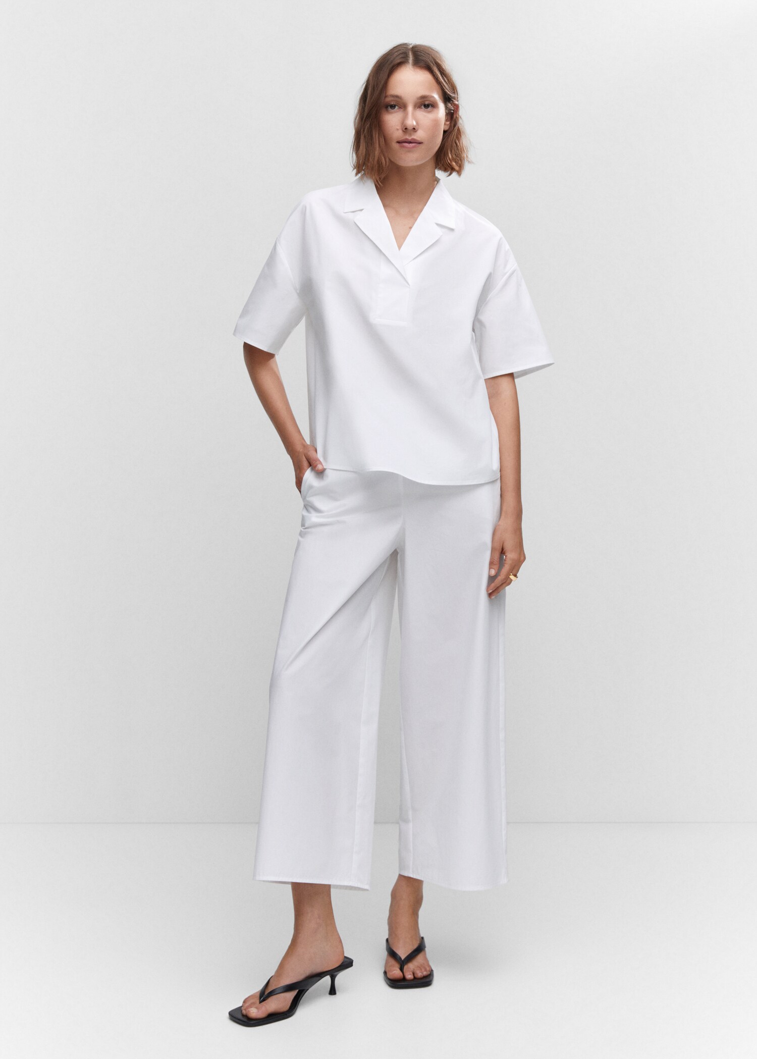 Pantalón culotte algodón - Plano general