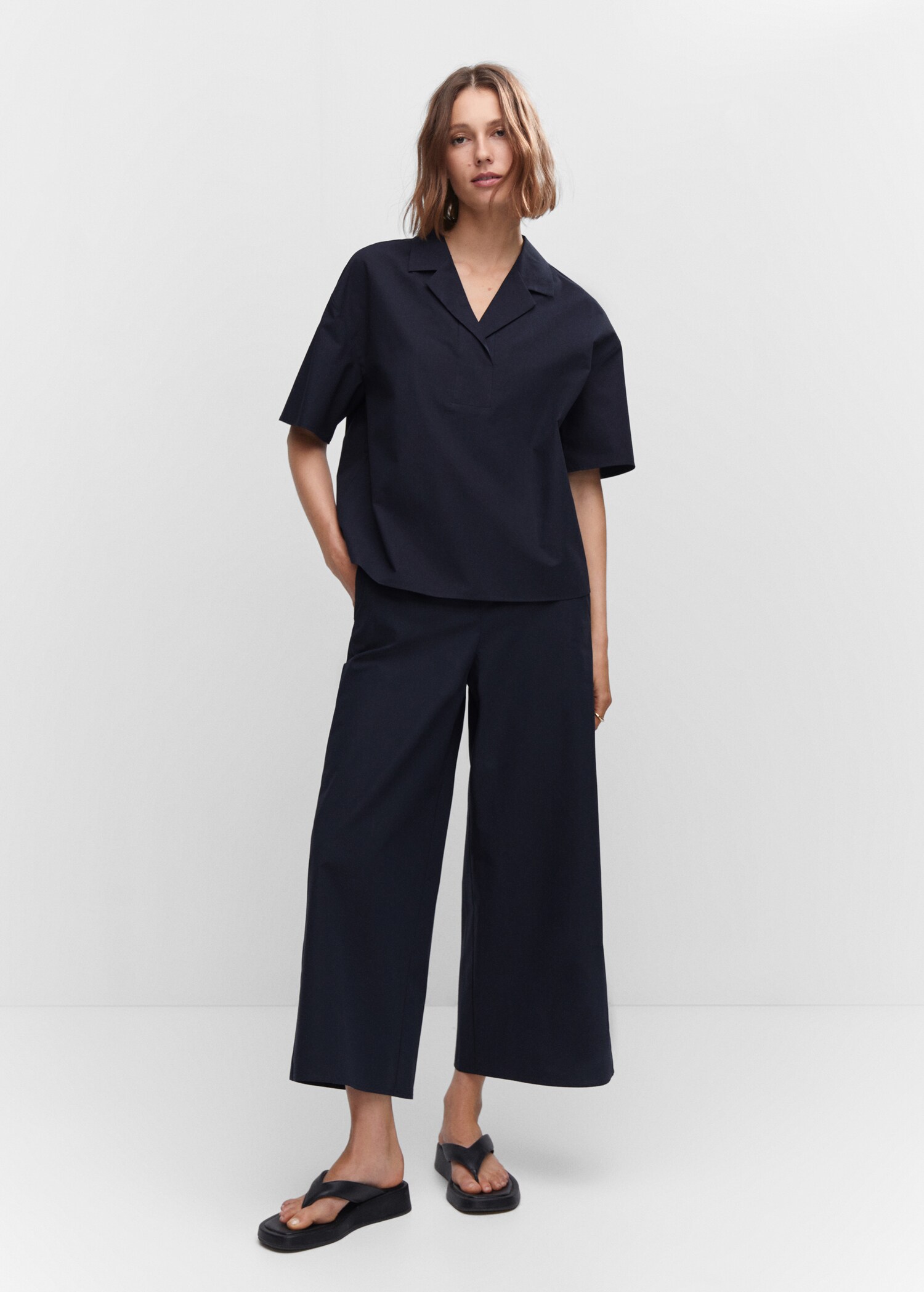 Pantalón culotte algodón - Plano general